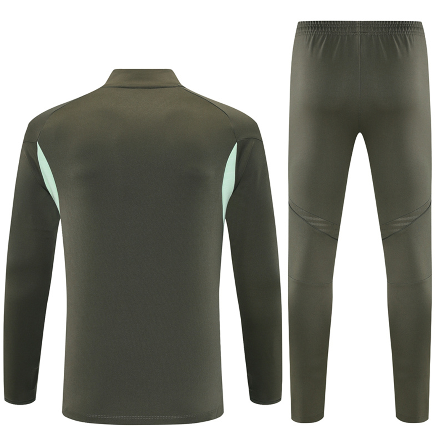 foot-Real Madrid 25-26 Long Sleeve Training Set - Army Green Top & Pants