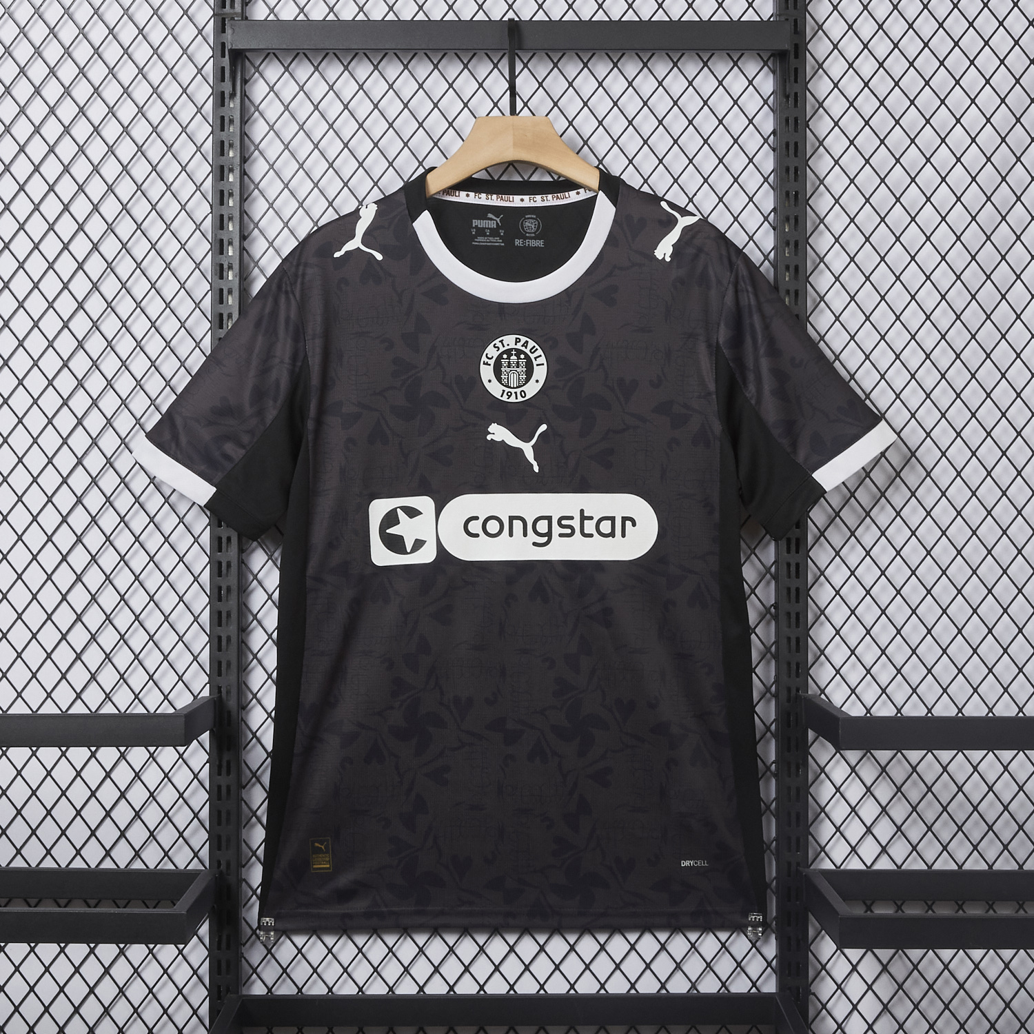 foot-St. Pauli 25-26 Third Black Jersey - Fans Version