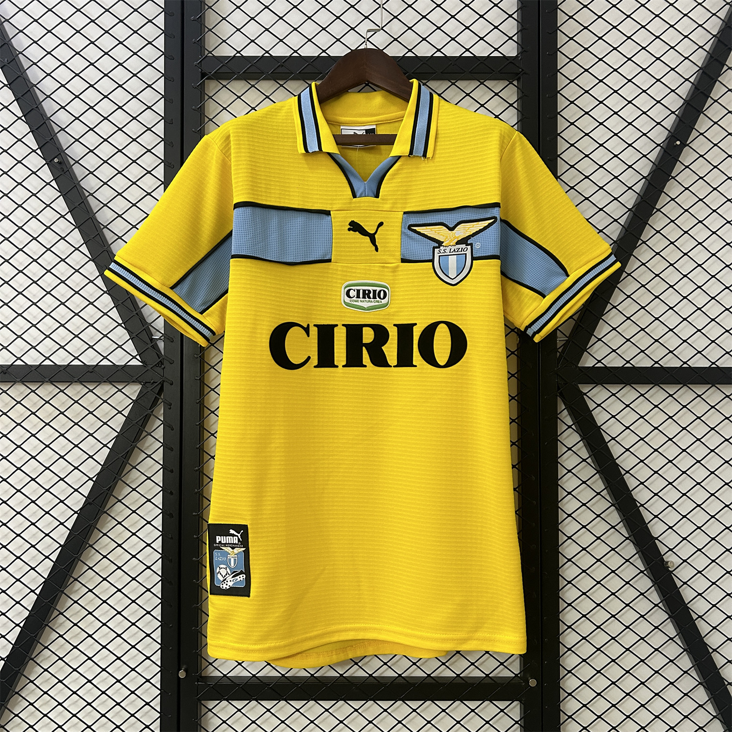 foot-Retro Lazio 98-99 Yellow Away Jersey