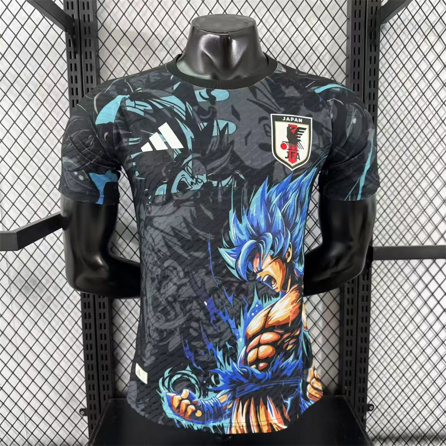 foot-Japan 25-26 Blue Hair Bejita Black Special Edition Jersey - Player Version