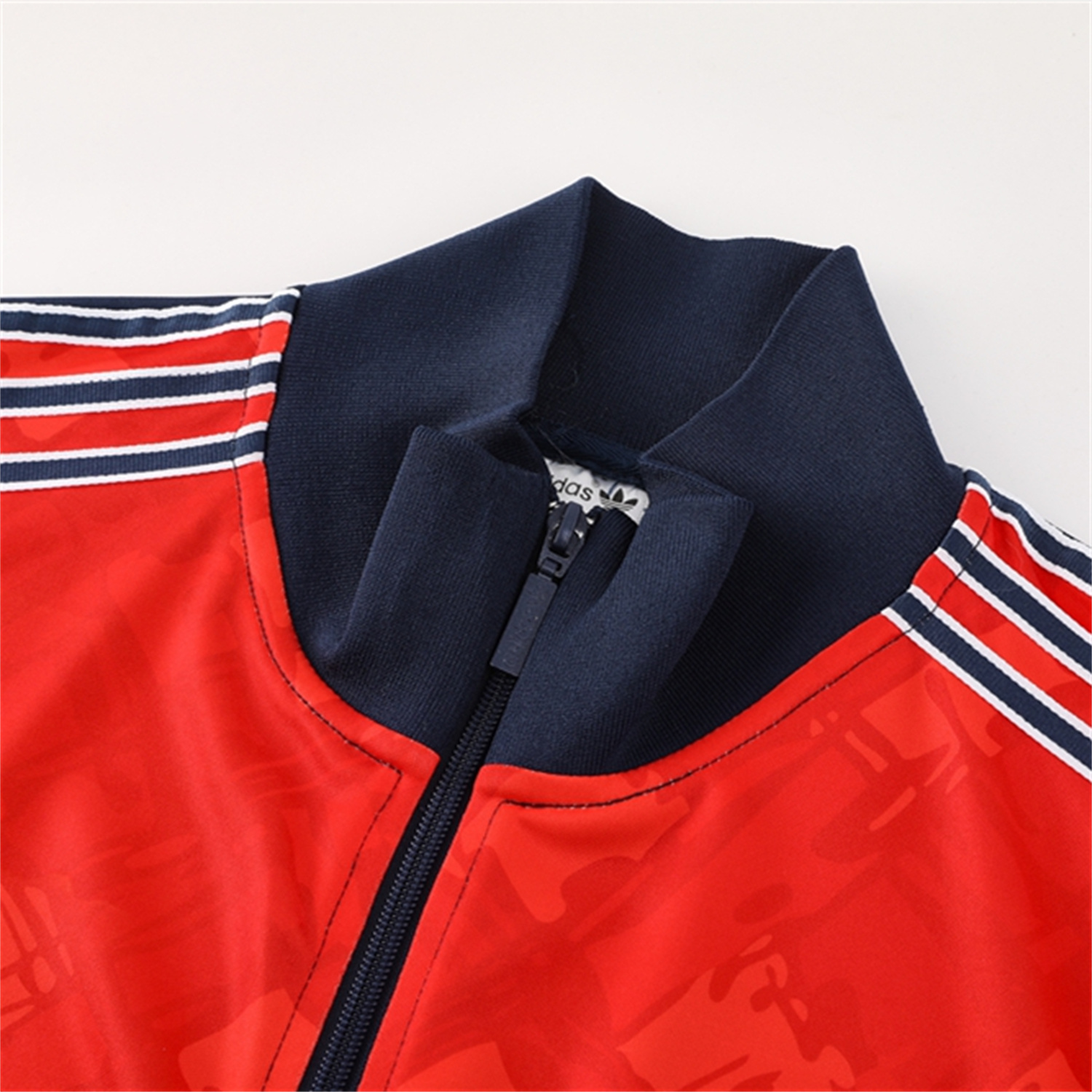 foot-Arsenal 25-26 Jacket Training Tracksuit - Red Blue Throwback Jackets & Blue Pants