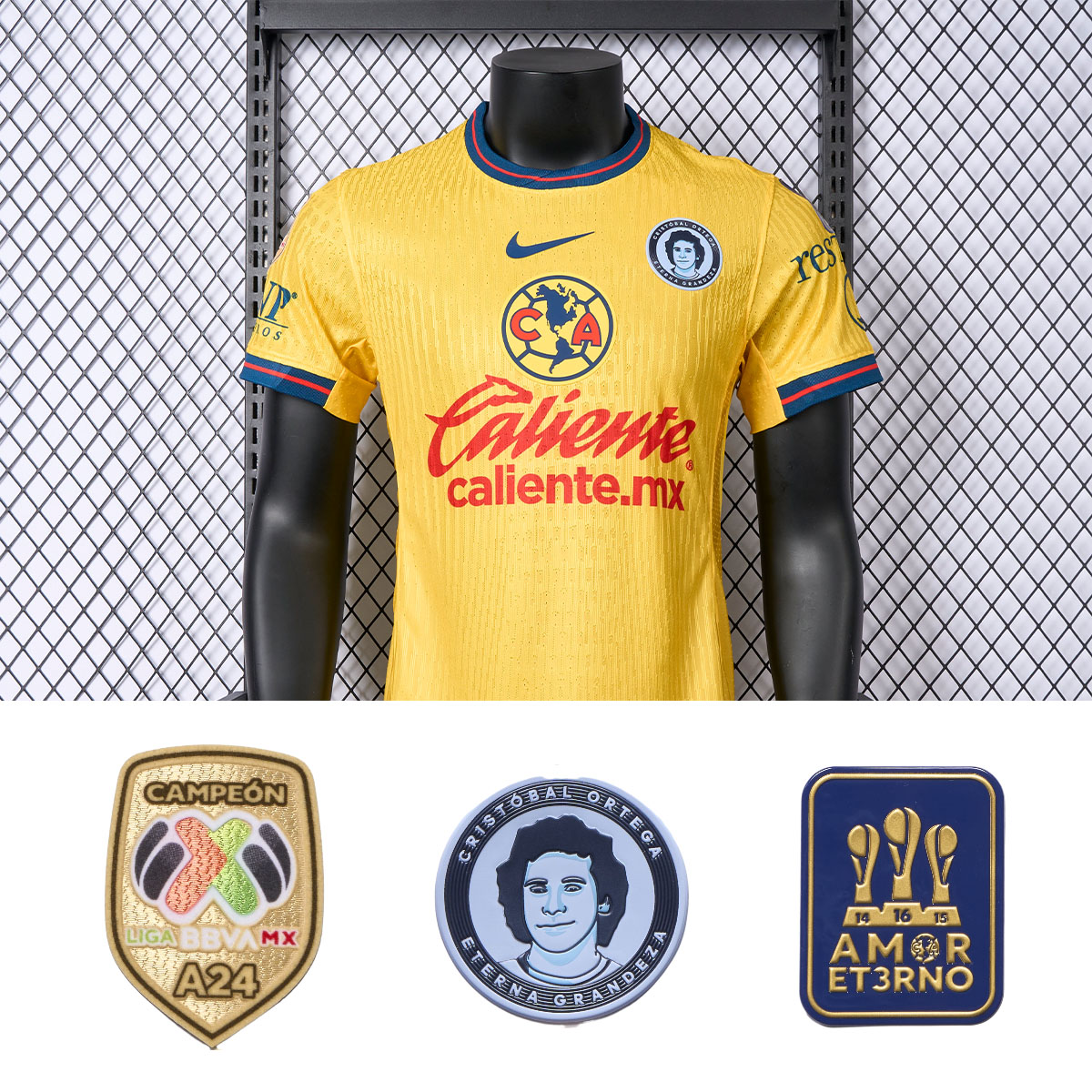 ManixJersey.com | Club América 24-25 Home Jersey - Player Version -Customize Name, Number and Patch | Worldwide Shipping