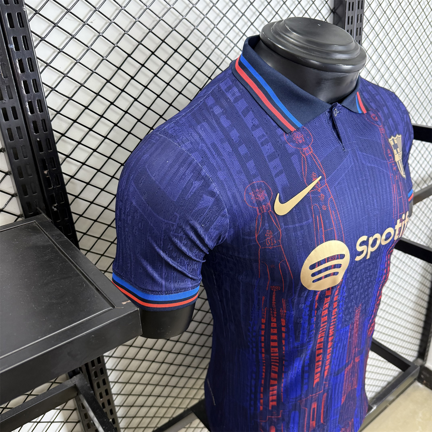 foot-Barcelona 25-26 Sagrada Família Blue Special Edition Jersey - Player Version