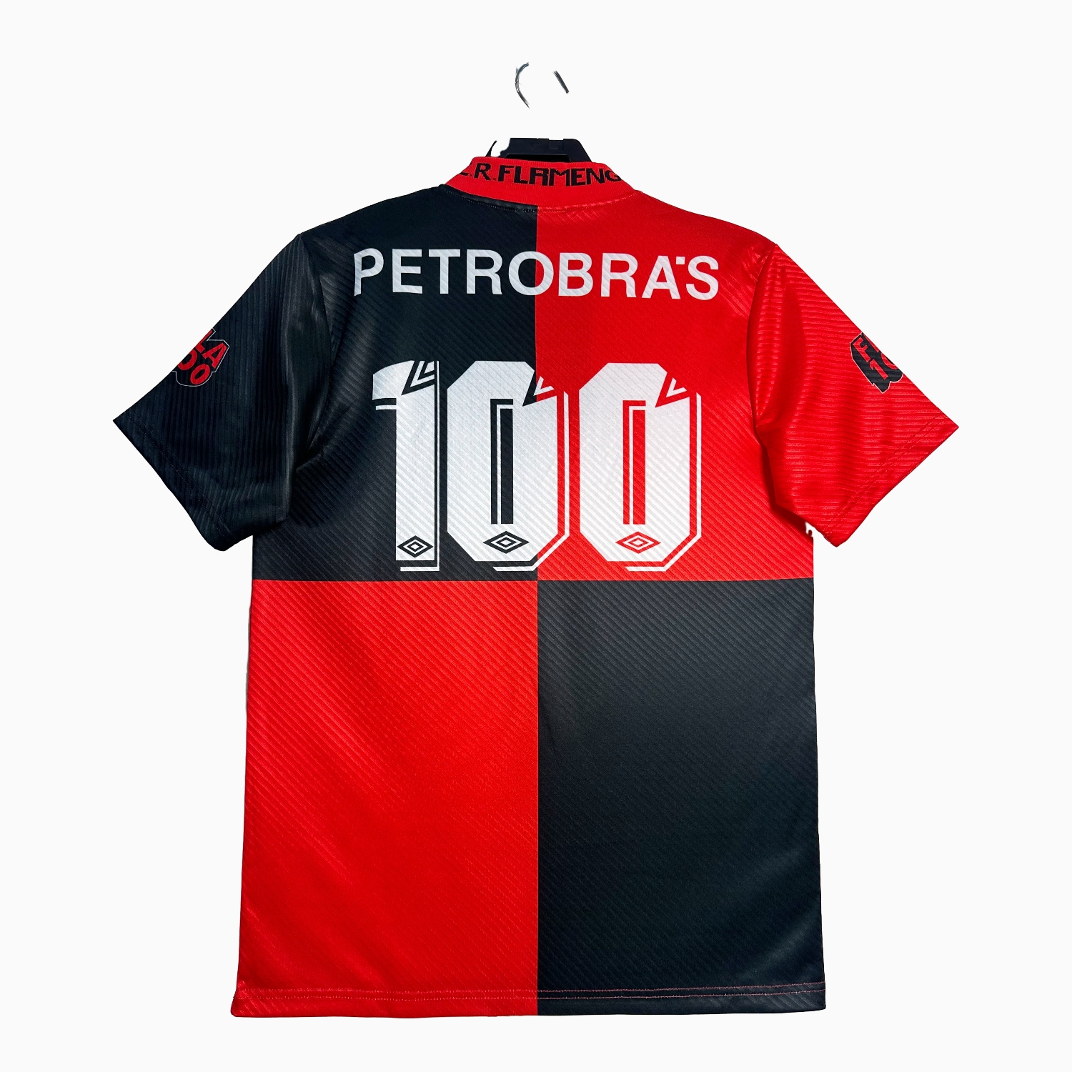 foot-Retro Flamengo 1995 Centenary Anniversary Jersey with Printed Number 100