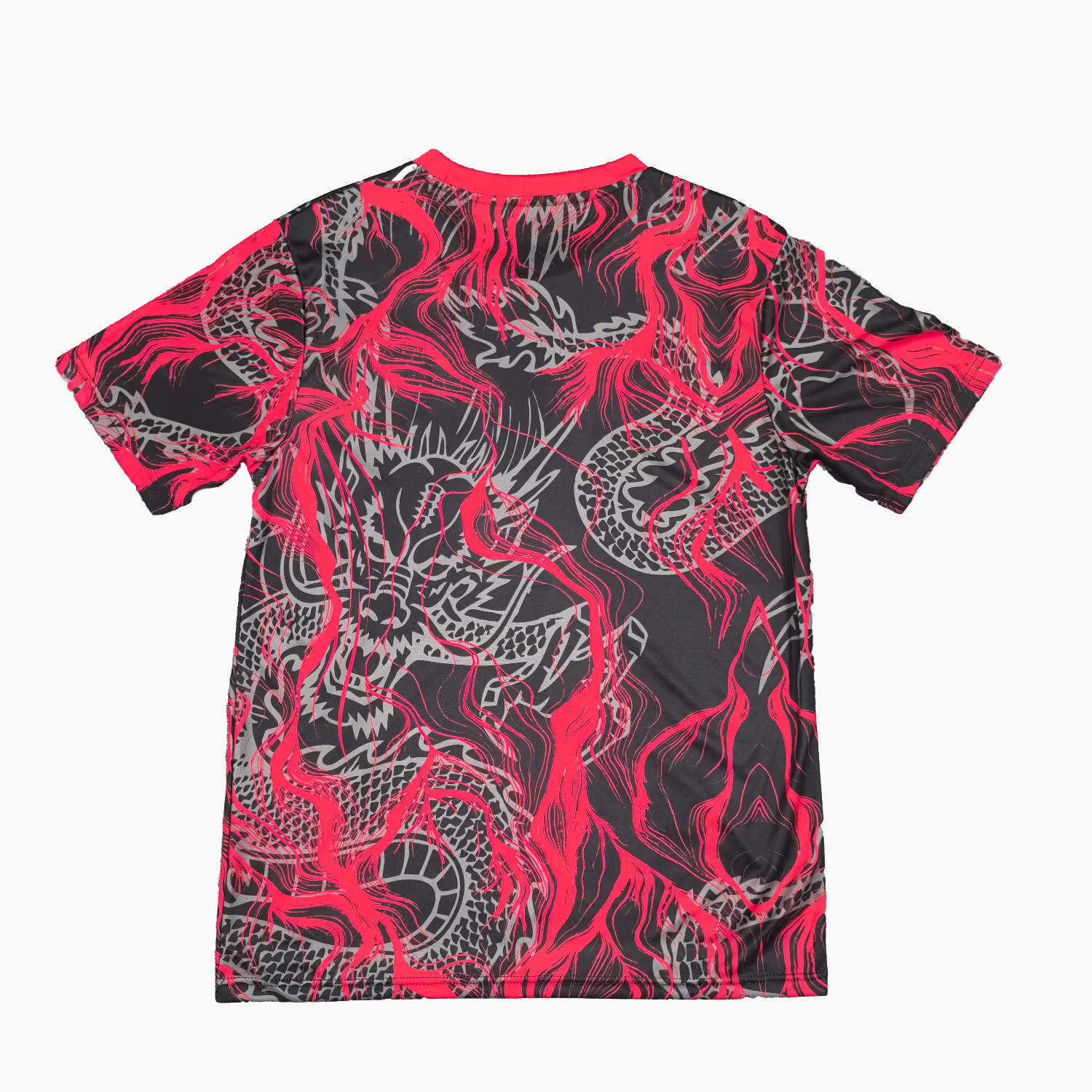 foot-Japan 25-26 Black Dragon Black And Red Jersey - Fans Version