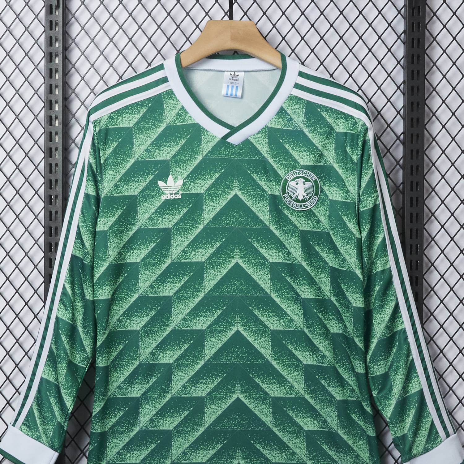 SIUjerseys-Retro Germany 1990 Away Long Sleeves Jersey