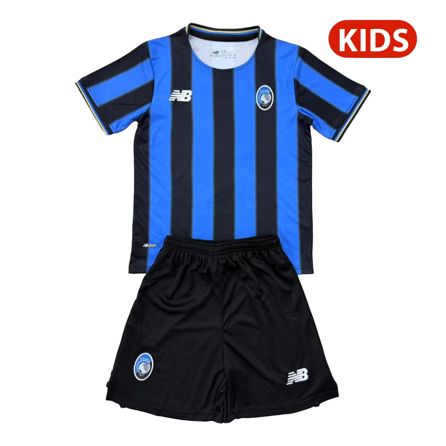 foot-Atalanta 25-26 Home Unsponsored Kids Kit