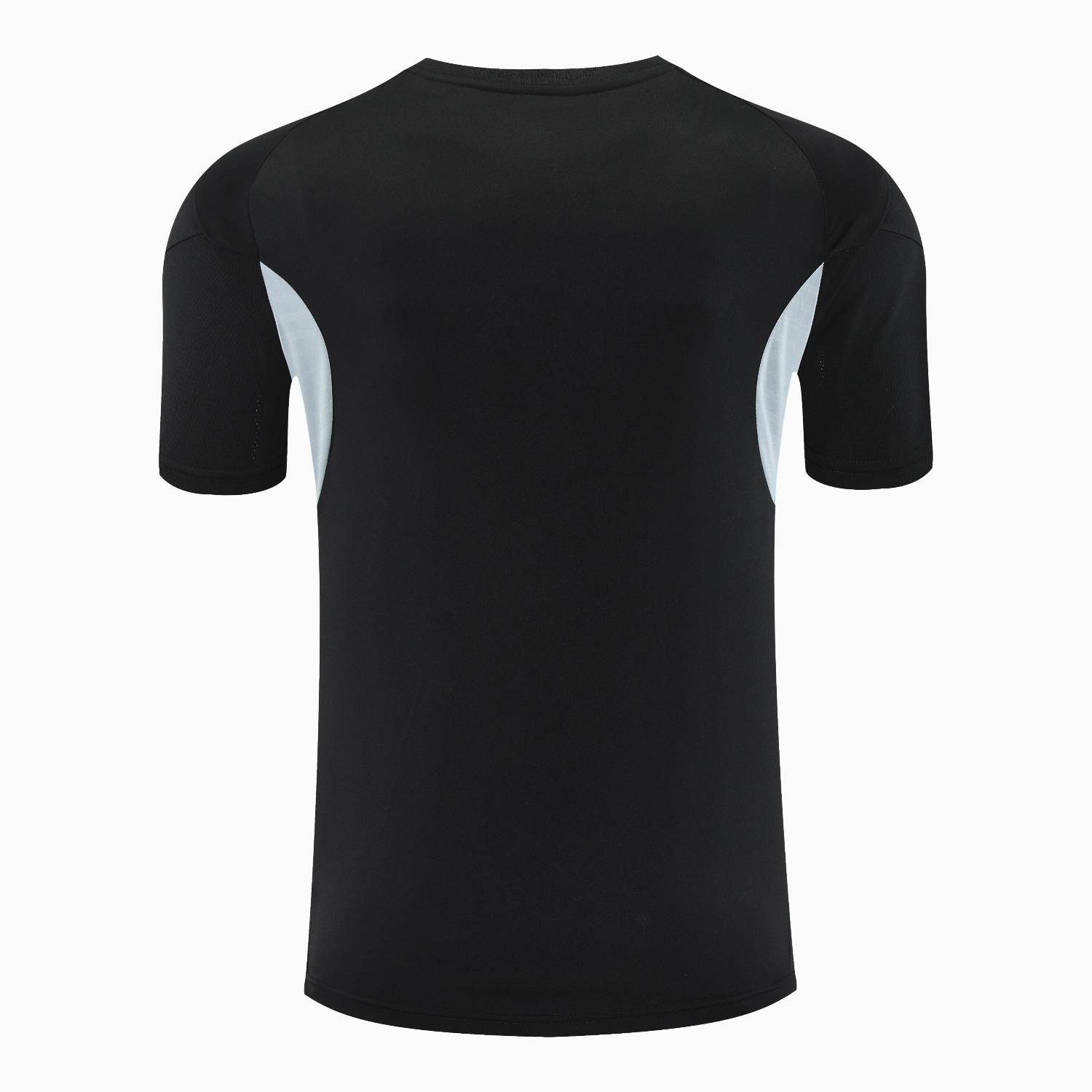 SIUjerseys-INT M.A.M 25-26 Short-Sleeve Training Set - Light Grey Stripes Black Top & Black Shorts
