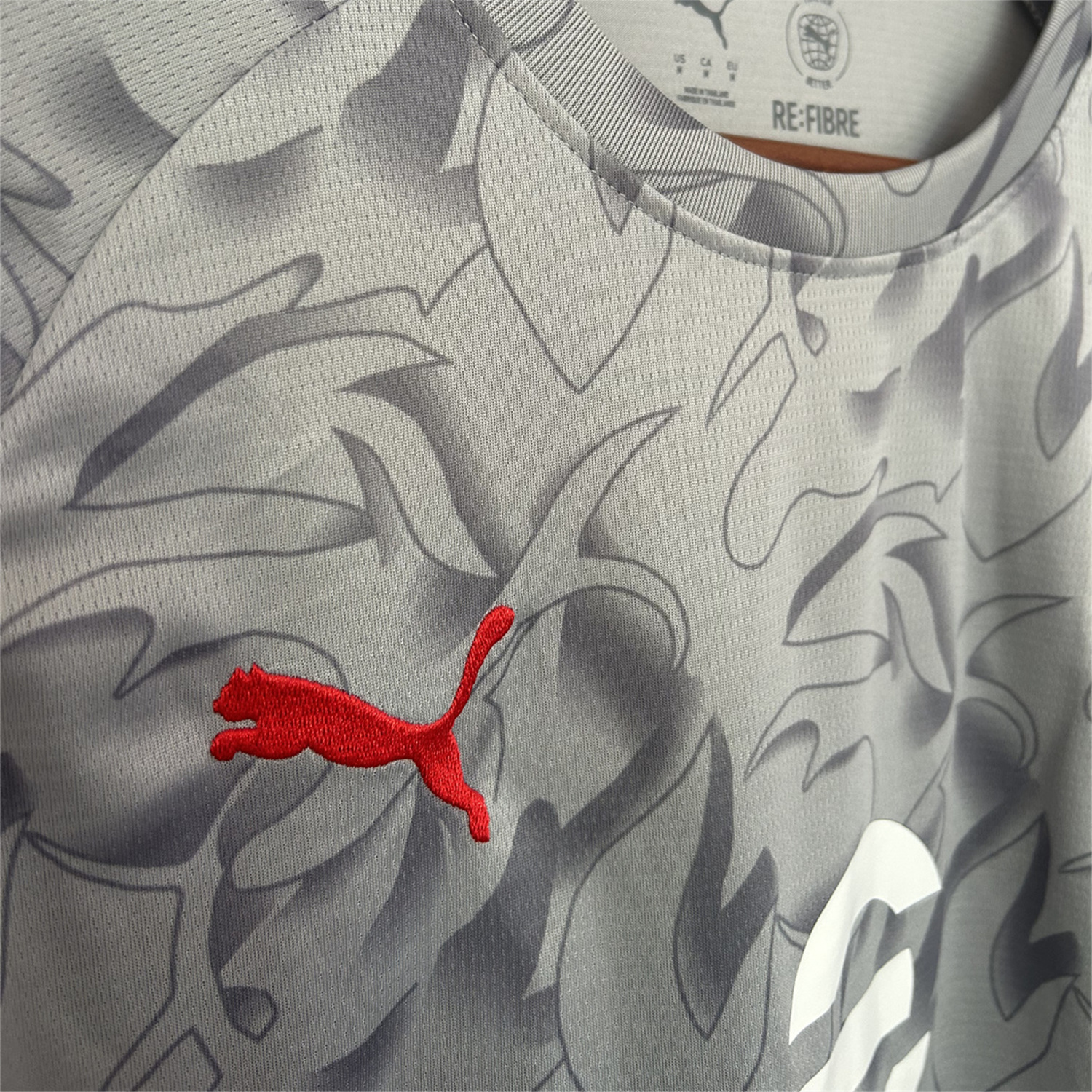 foot-AC Milan 25-26 Grey Pre-Match Training Jersey - Fans Version