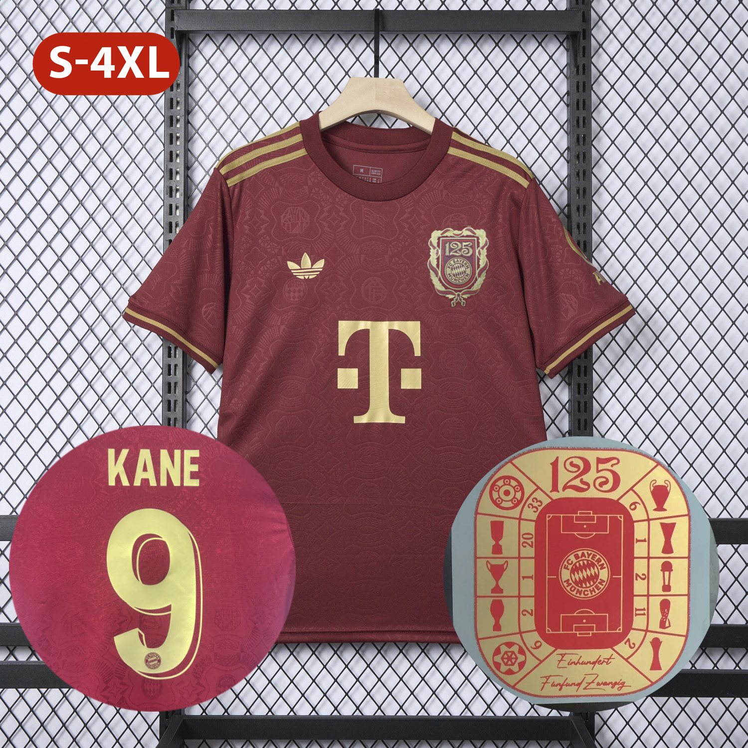 foot-Bayern Munich 2025 Red 125th Anniversary Jersey - Fans Version