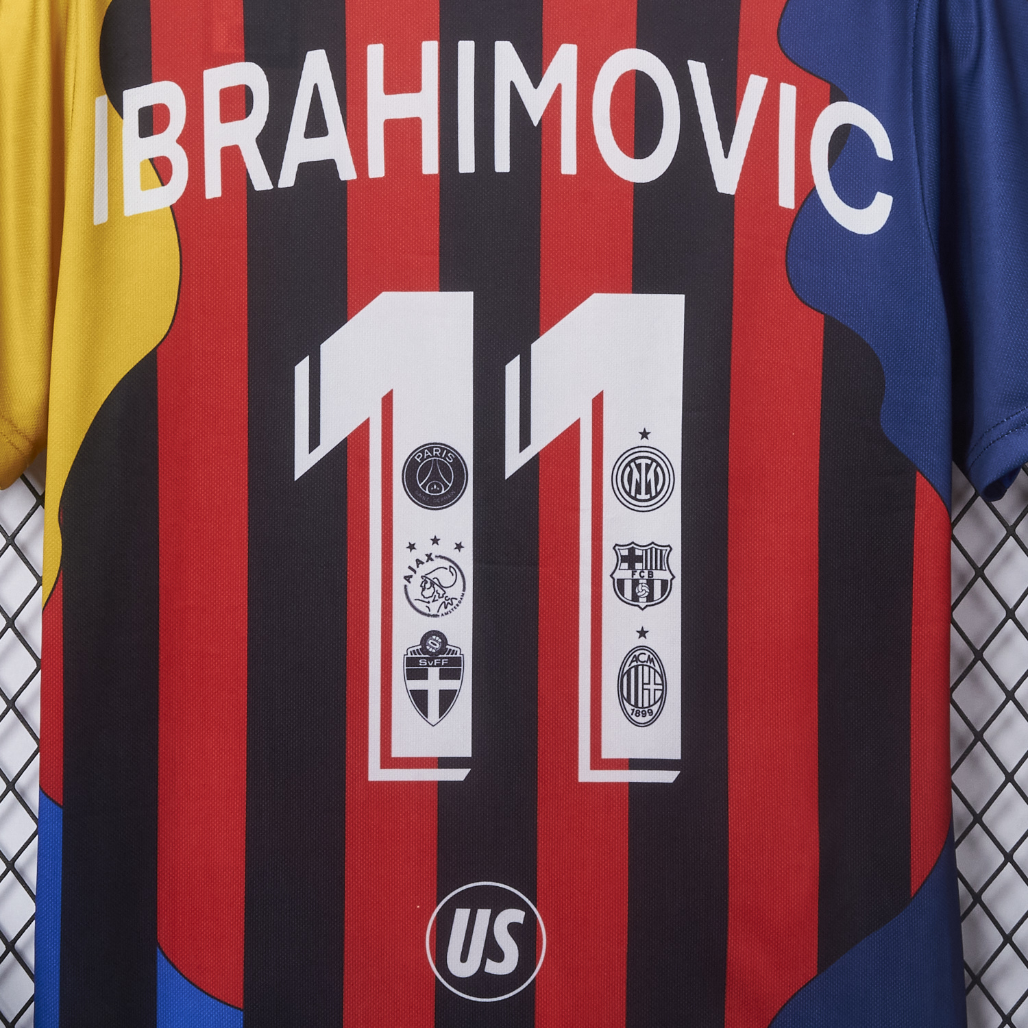 foot-Zlatan Ibrahimović Career Commemorative Jersey - Fans Version - AC Milan Inter Milan Barcelona Ajax Paris Saint-Germain PSG Sweden