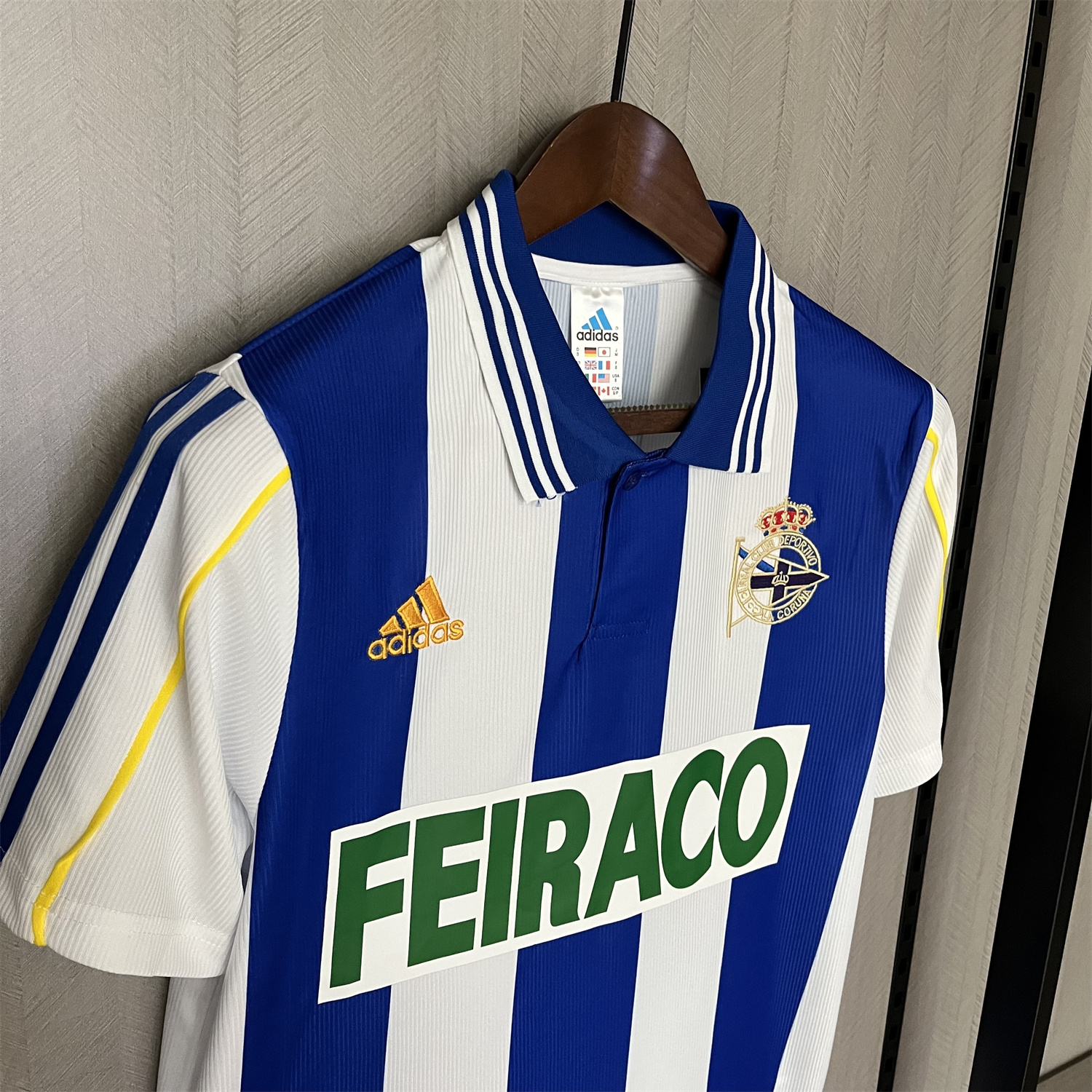 foot-Retro Deportivo de La Coruña 1999-00 Home Jersey