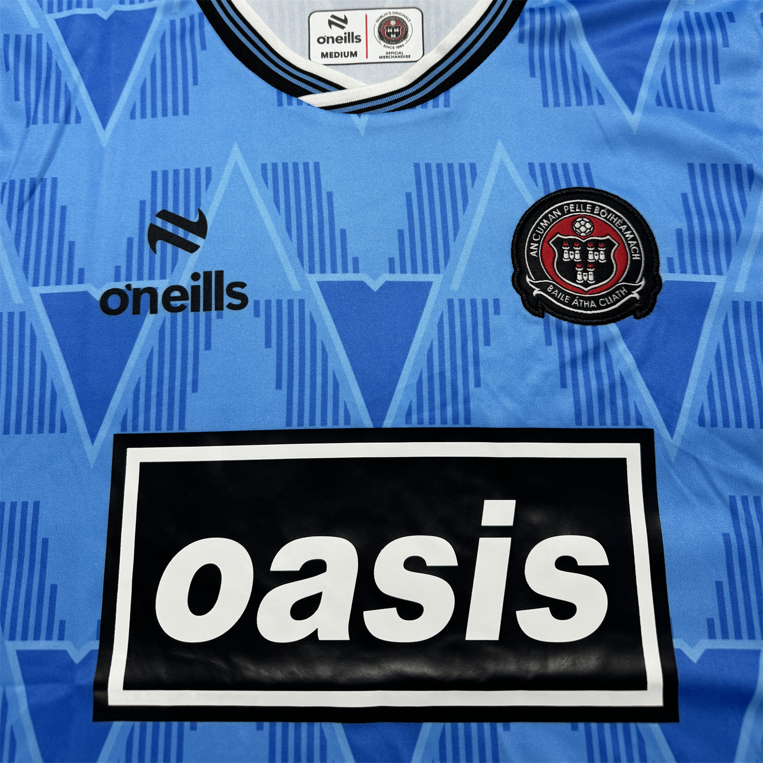foot-Bohemian 25-26 Oasis Originals Tour Blue Jersey - Fans Version