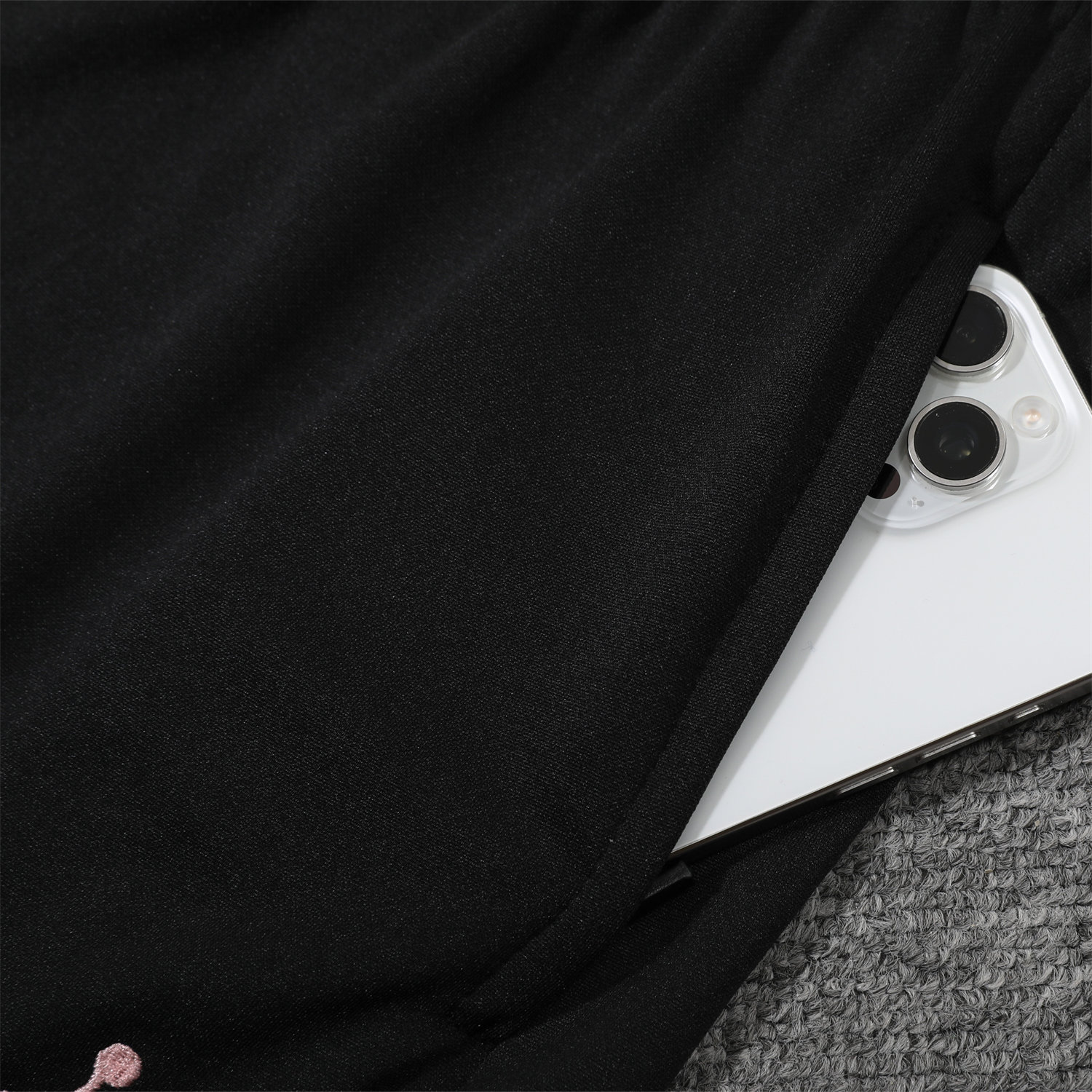 foot-Paris Saint-Germain PSG 25-26 POLO Short-Sleeve Training Set - White Top and Black Pants