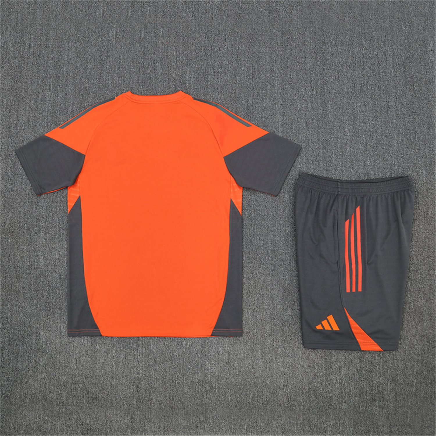 foot-Bayern Munich 25-26 Short-Sleeve Training Set - Orange Top & Gray shorts