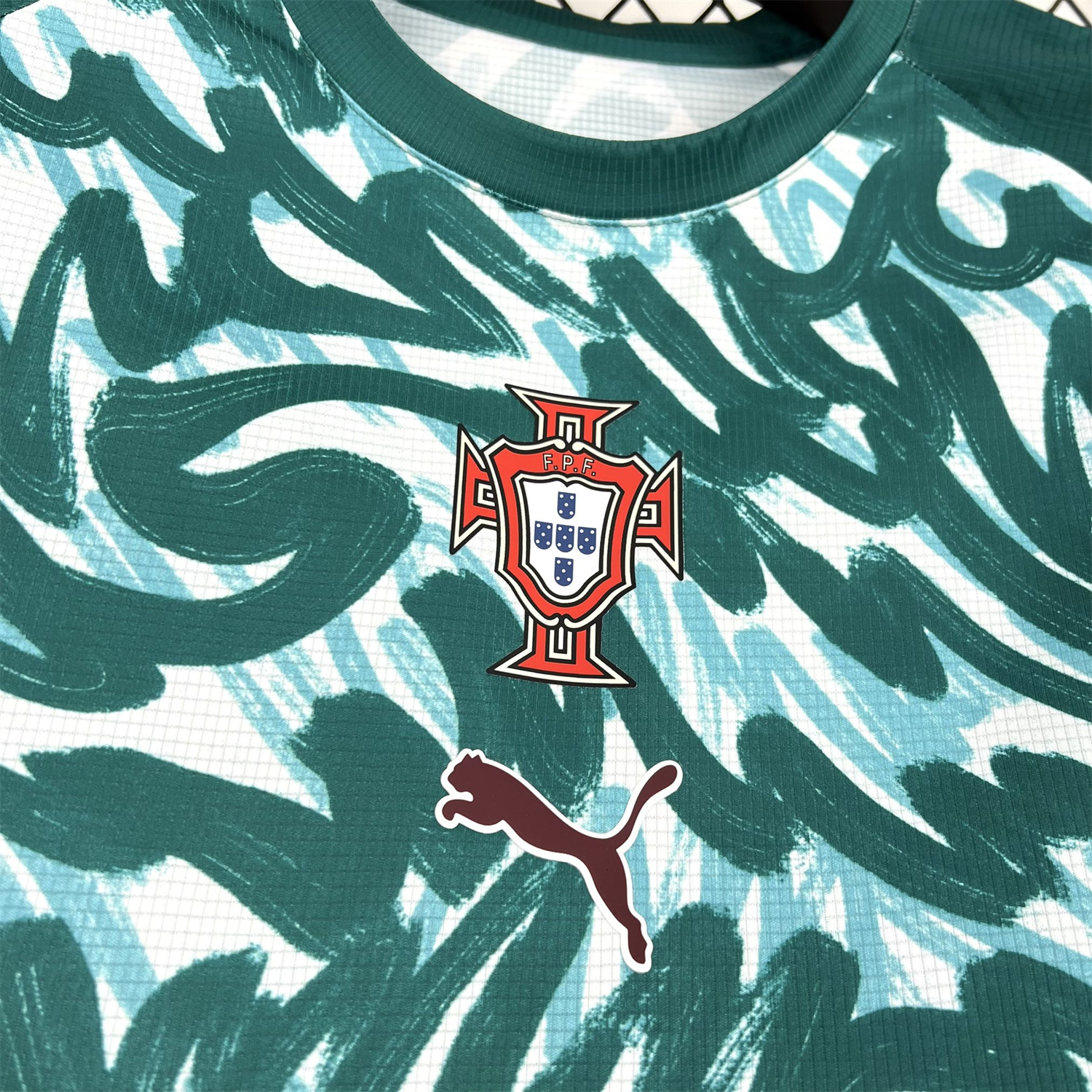 Funinjersey-Portugal 2026 Pre-Match Teal Green Jersey - Fans Version