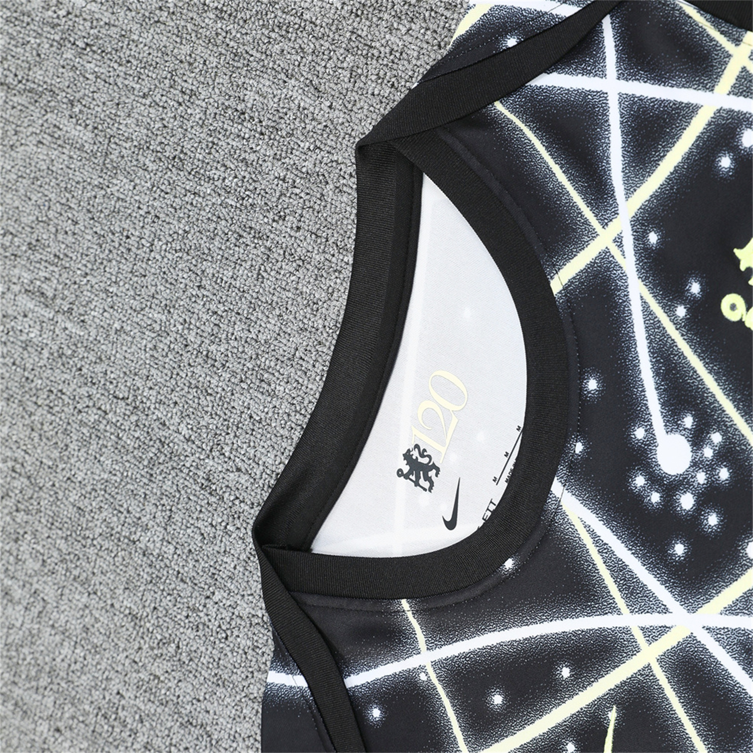 foot-C.H.E.L.S.E.A 25-26 Vest Training Set - Yellow Fluorescent Rays Black Vest & Black Shorts