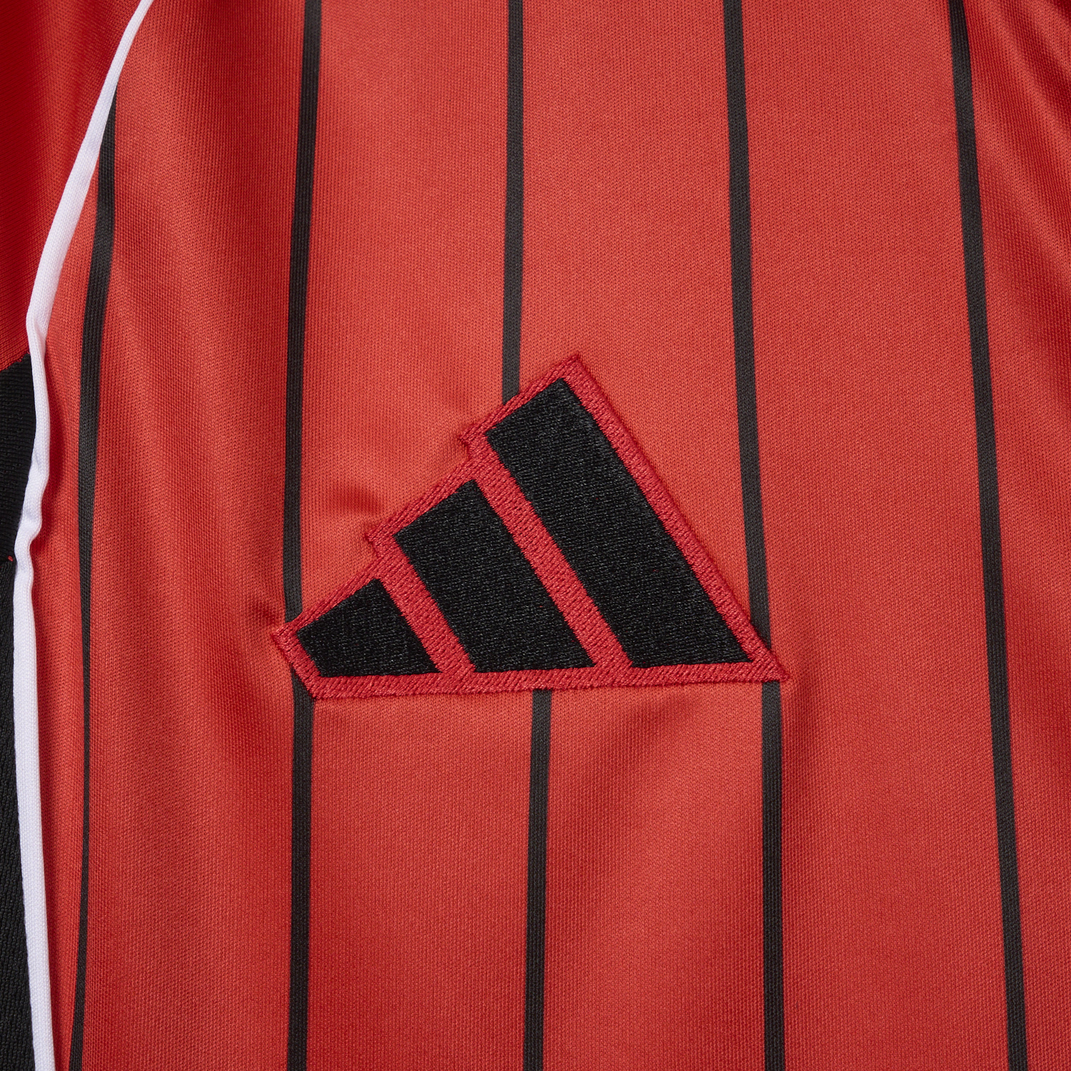 foot-Manchester United 25-26 Red Baseball Jersey with Black Stripes