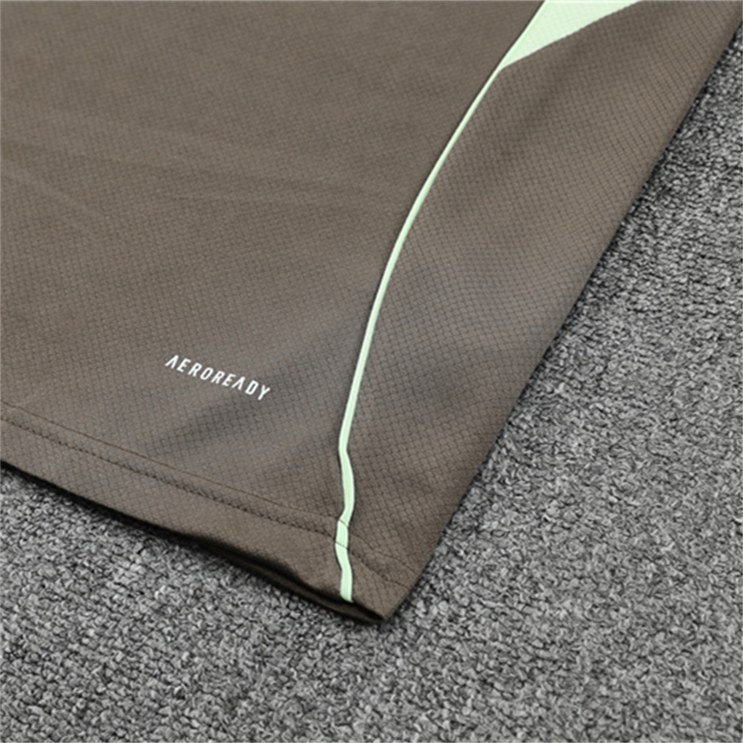 foot-Real Madrid 25-26 Short-Sleeve Training Set - Dark Khaki Top and Shorts