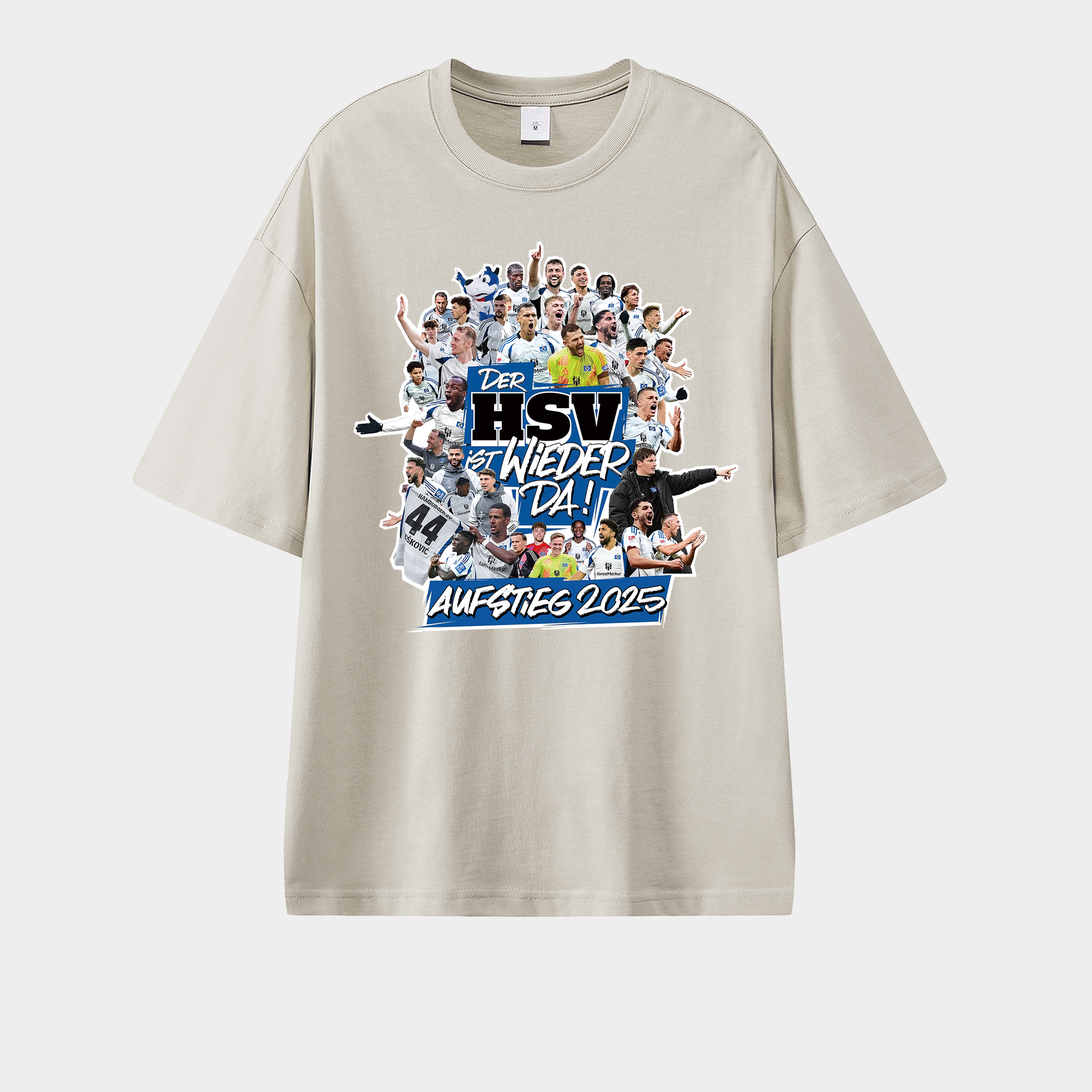 foot-Hamburger SV DER HSV IST WIEDER DA AUFSTIEG 2025 Unisex Pure Cotton T-shirt