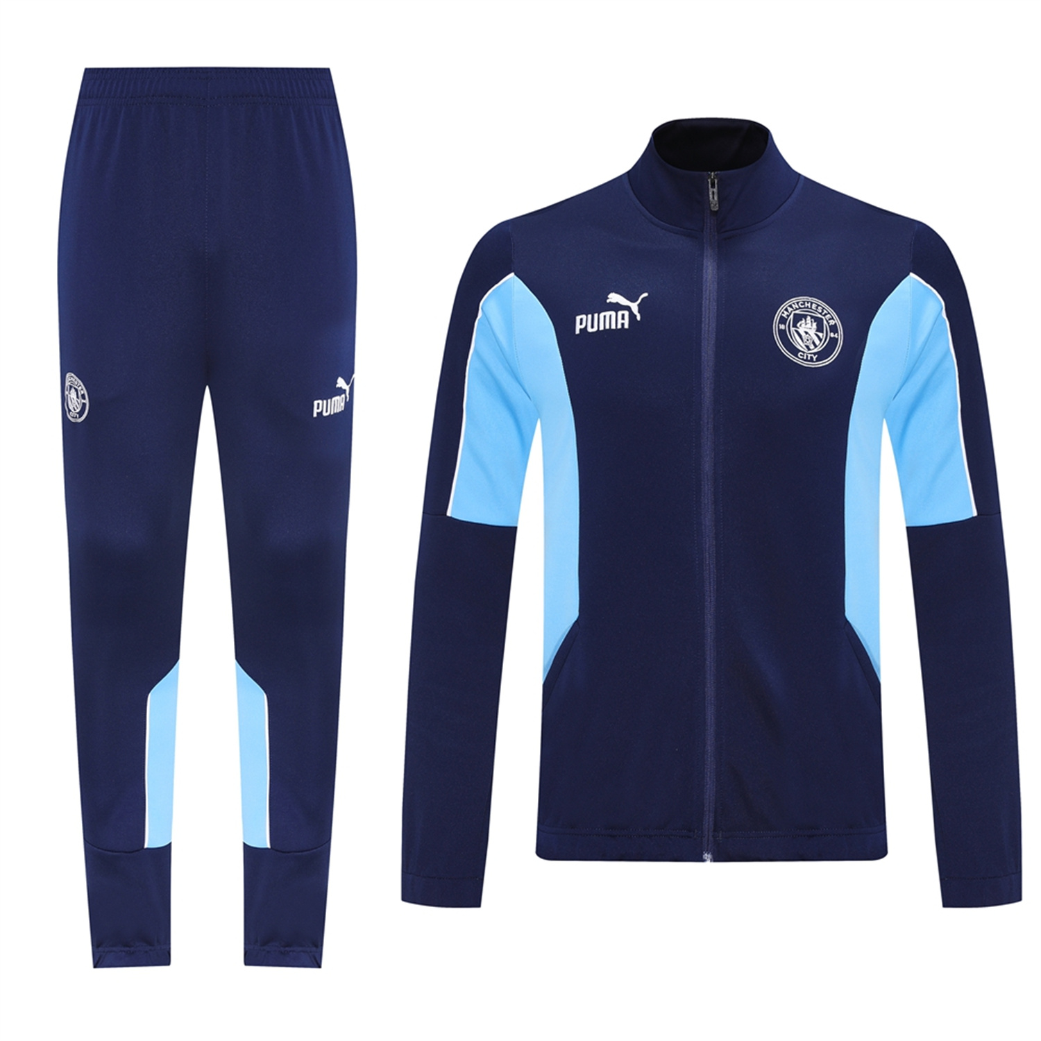 foot-Manchester City 25-26 Jacket Training Tracksuit - Deep Blue Jackets & Pants