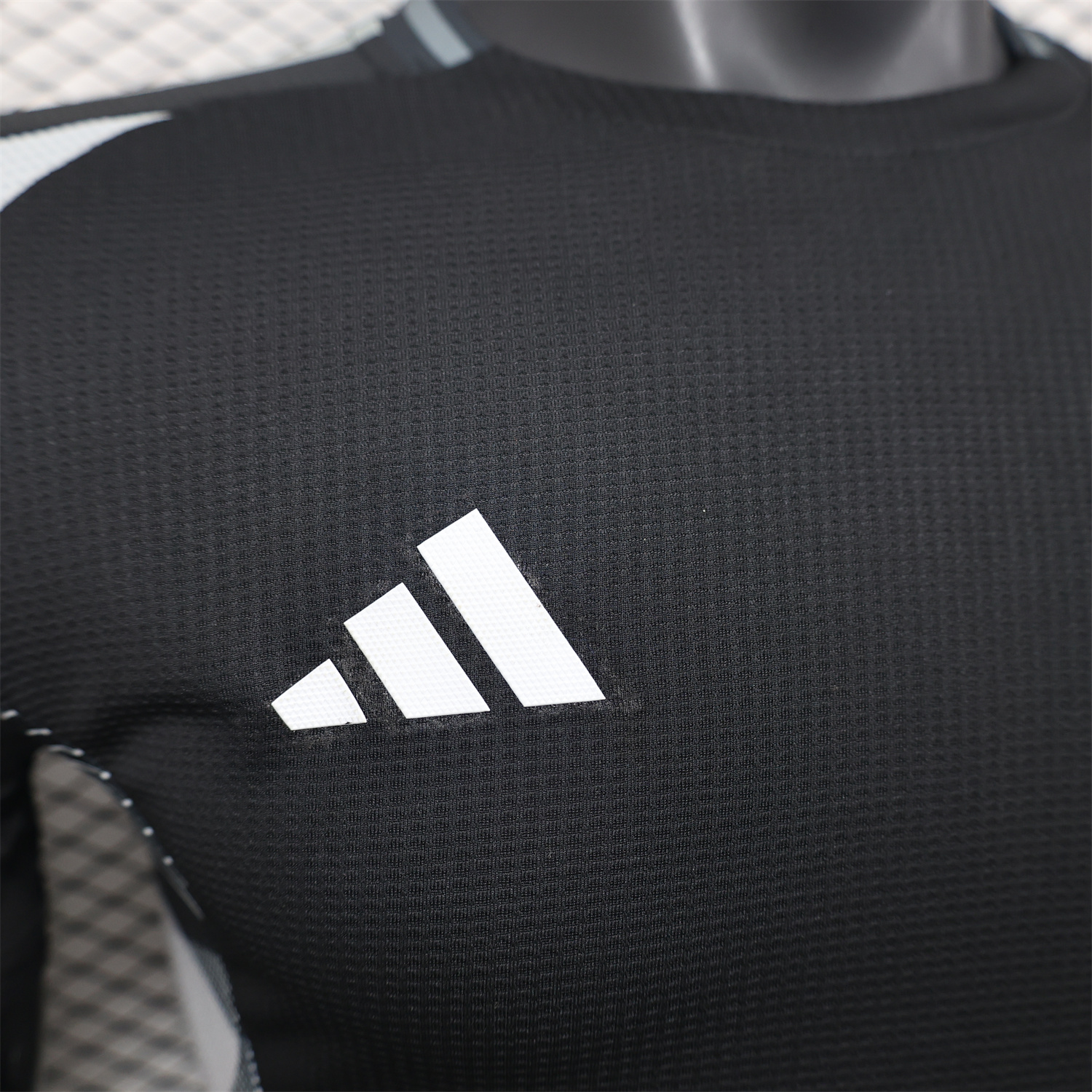 foot-Algeria 25-26 Pure Black Jersey with Grey Block - Player Version