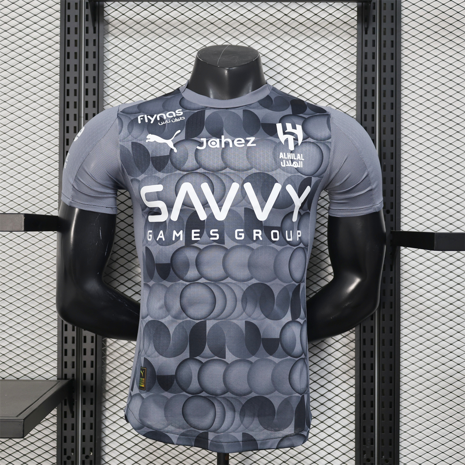 Unitedfootballkit.com | Al Hilal Riyadh Crescent 25-26 Third Grey Jersey - Player Version -Customize Name, Number and Patch | Worldwide Shipping