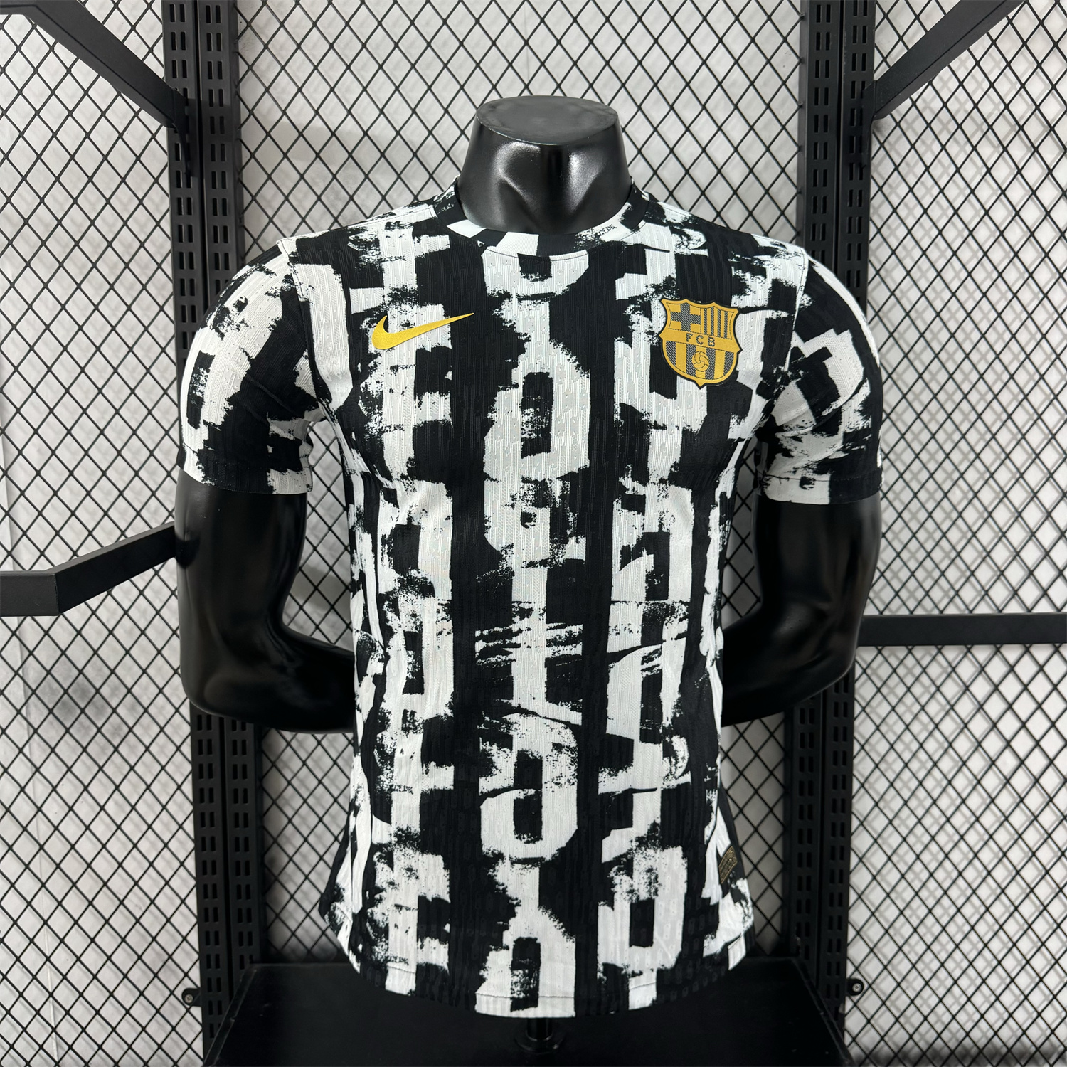 foot-Barcelona 25-26 Unsponsored White & Black Letters Special Jersey - Player Version