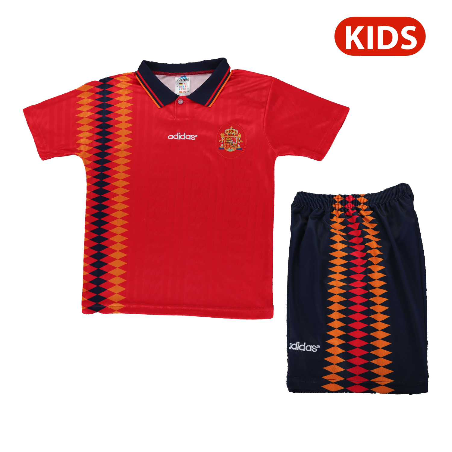 foot-Retro Spain 1994 Home Kids Kit
