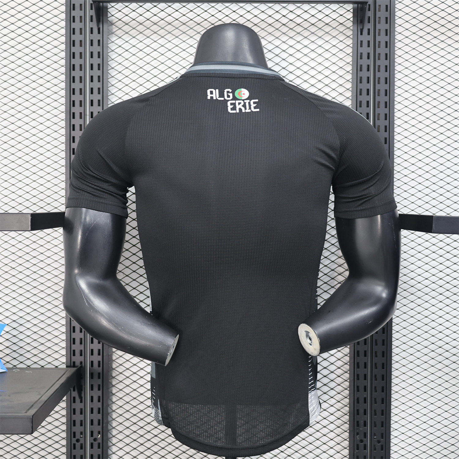 foot-Algeria 25-26 Pure Black Jersey with Grey Block - Player Version