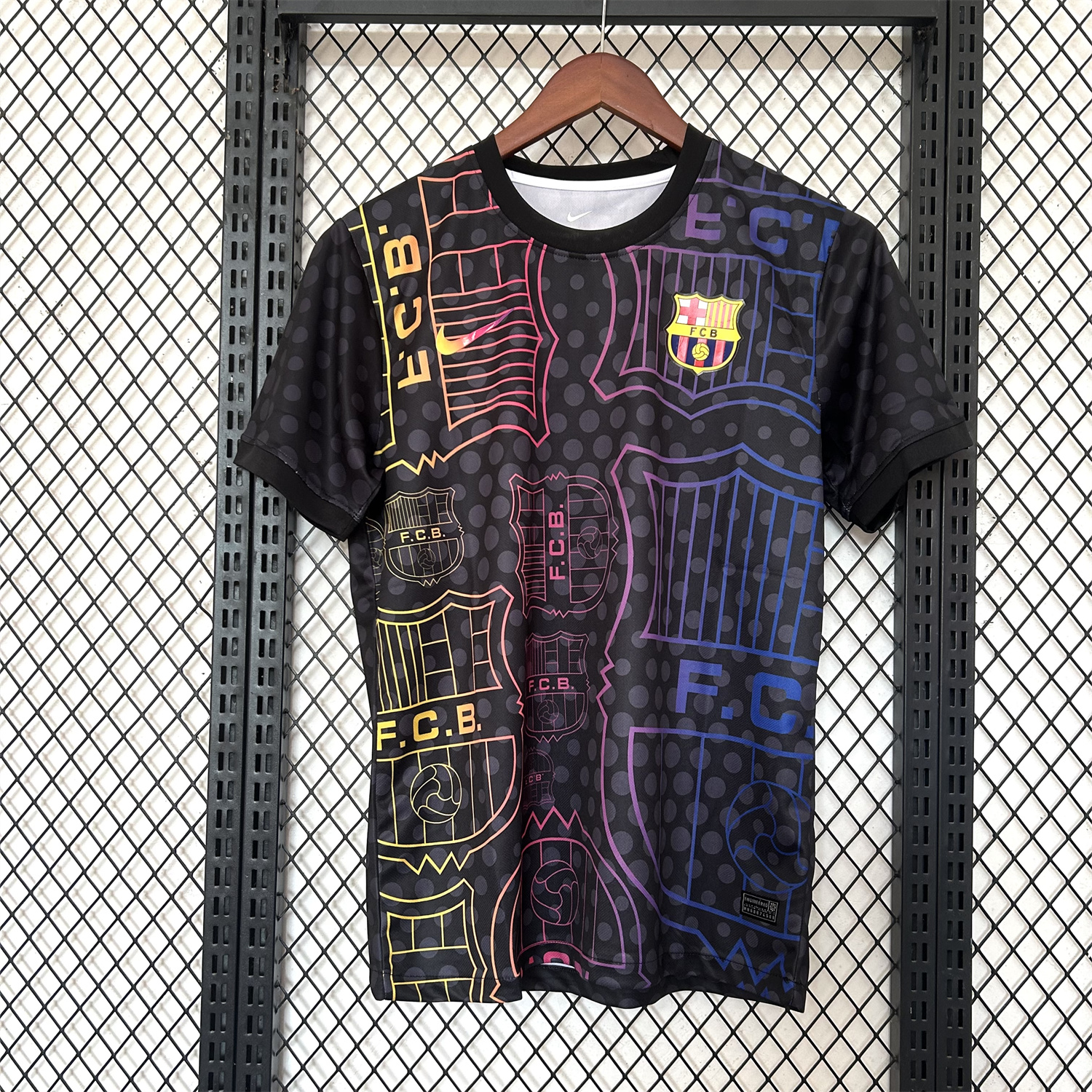 foot-Barcelona 25-26 LOGO Stroke Special Edition Jersey - Fans Version