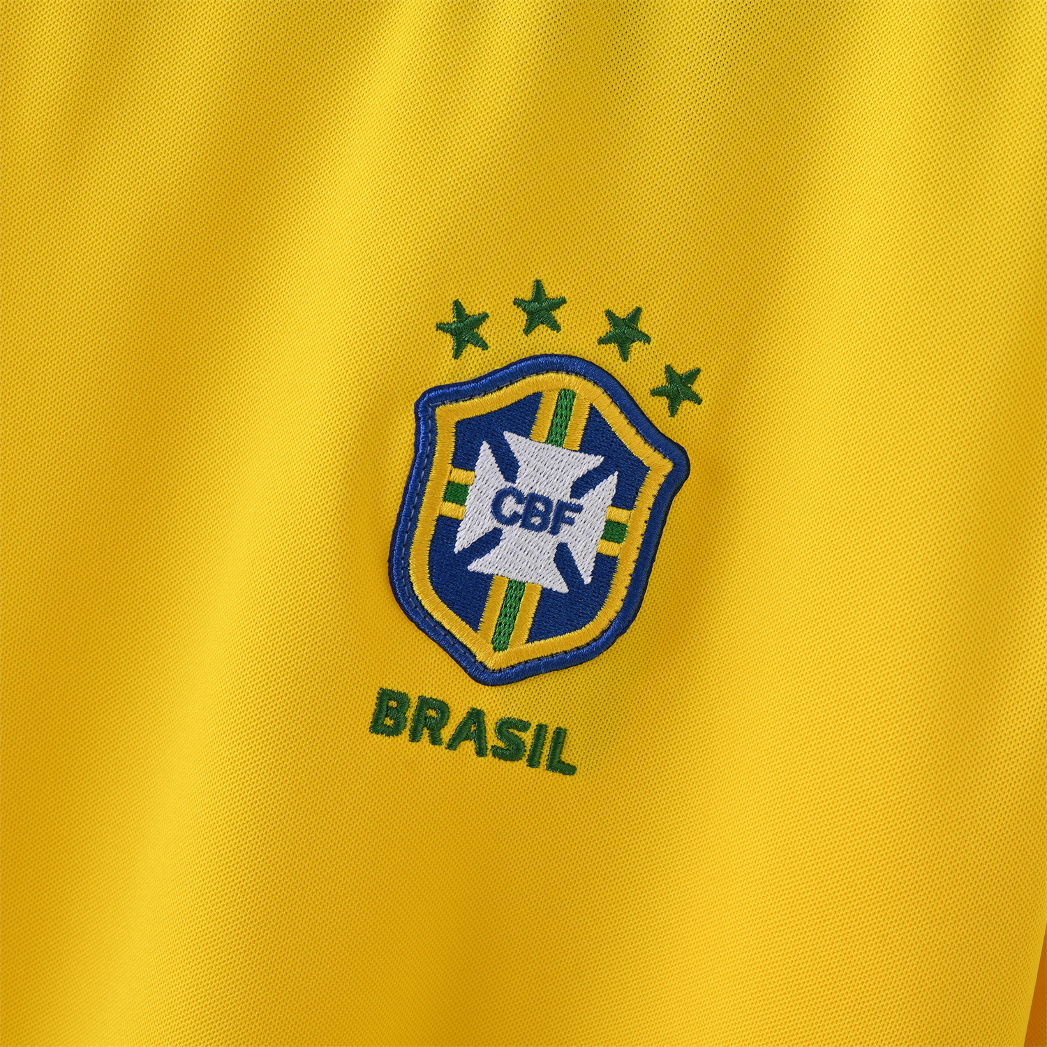 foot-Retro Brazil 1998 Home Long Sleeves Jersey