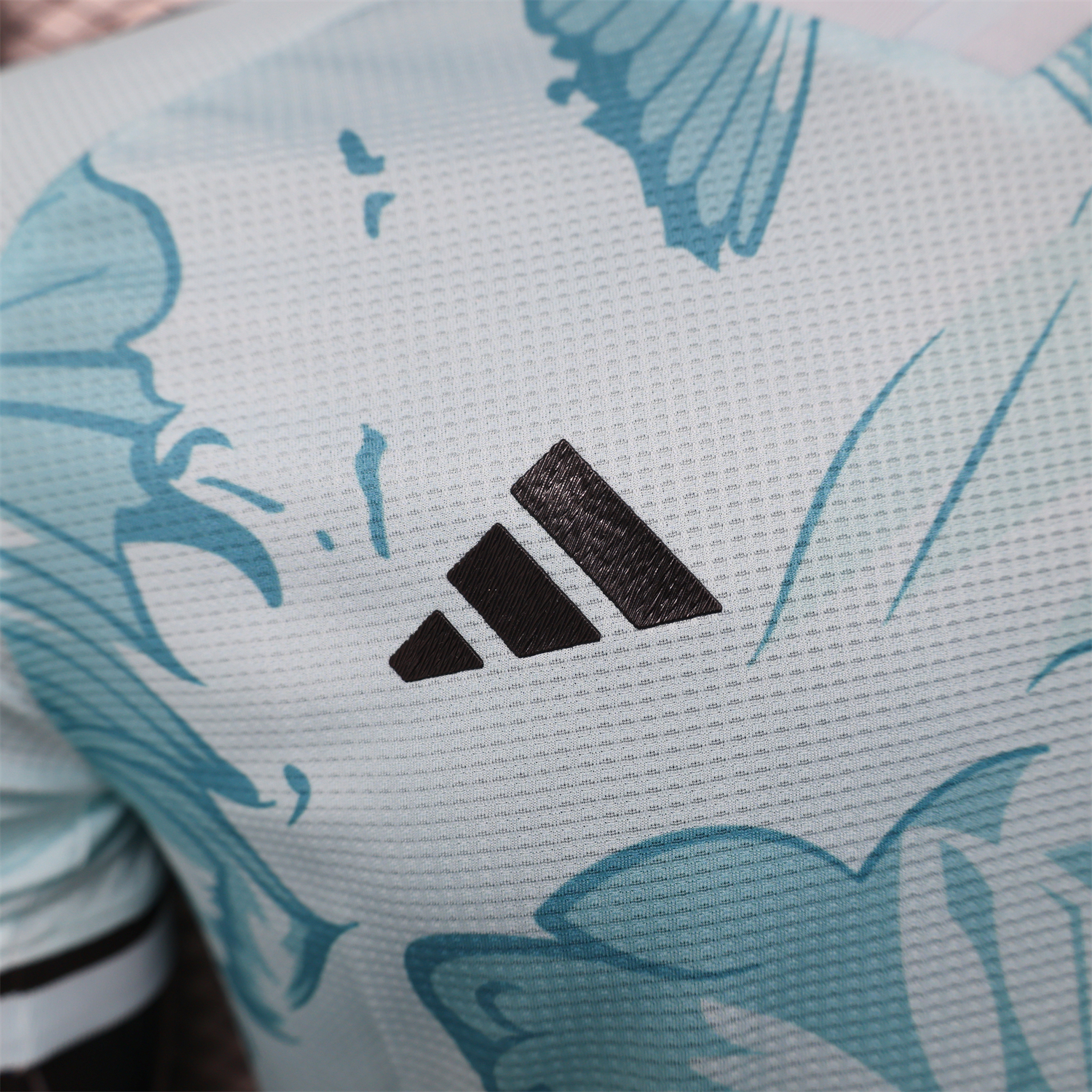 foot-Algeria 25-26 Light Blue Flower Pattern Special Edition Jersey - Player Version