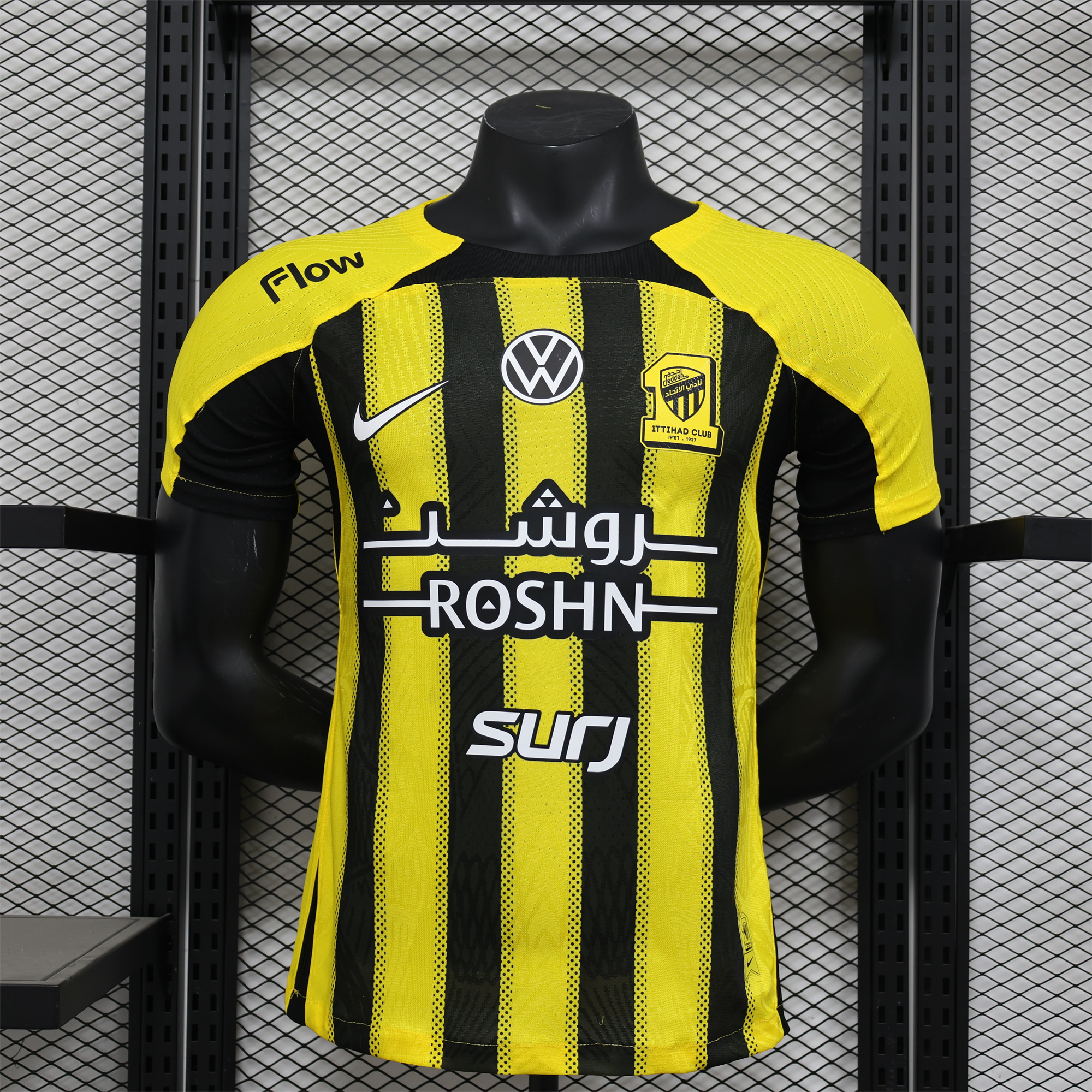 ManixJersey.com | Al Ittihad Jeddah United 24-25 Home Jersey with New Sponsers - Player Version -Customize Name, Number and Patch | Worldwide Shipping