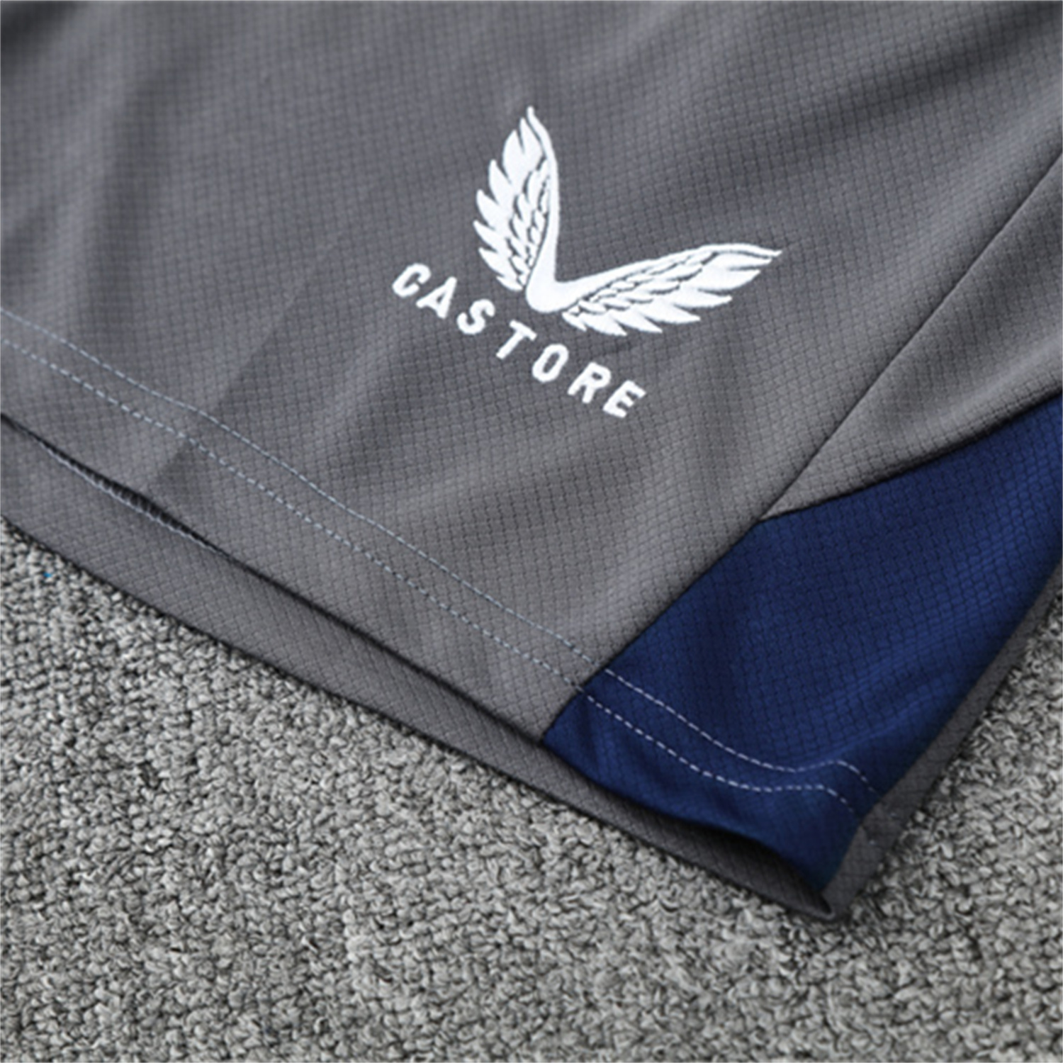 foot-Feyenoord 25-26 Short-Sleeve Training Set - Dark Gray Top & Dark Gray Shorts