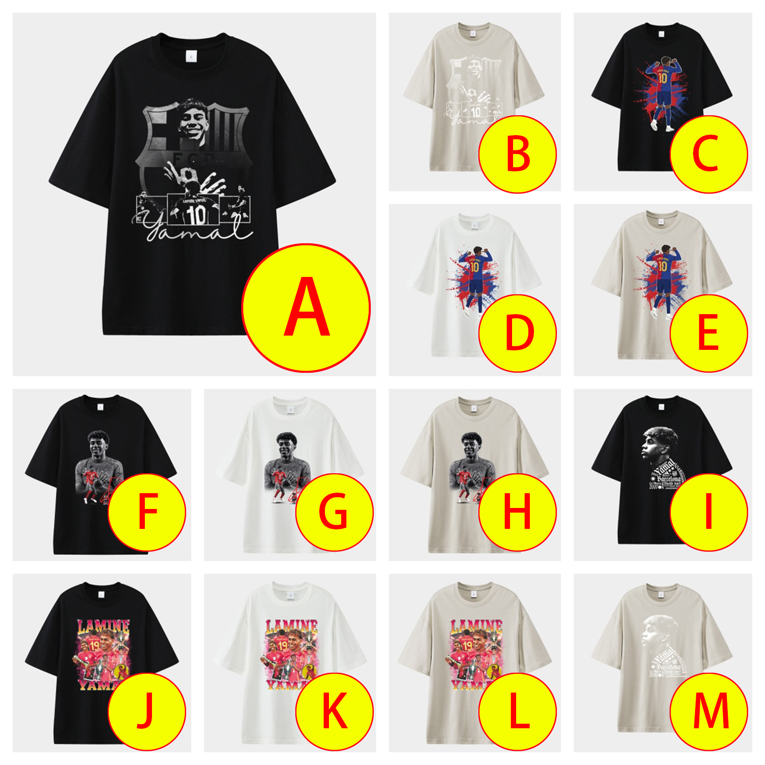 foot-LAMINE YAMAL - Barcelona No. 10 Legend Continues 2025 Unisex Pure Cotton T-shirt