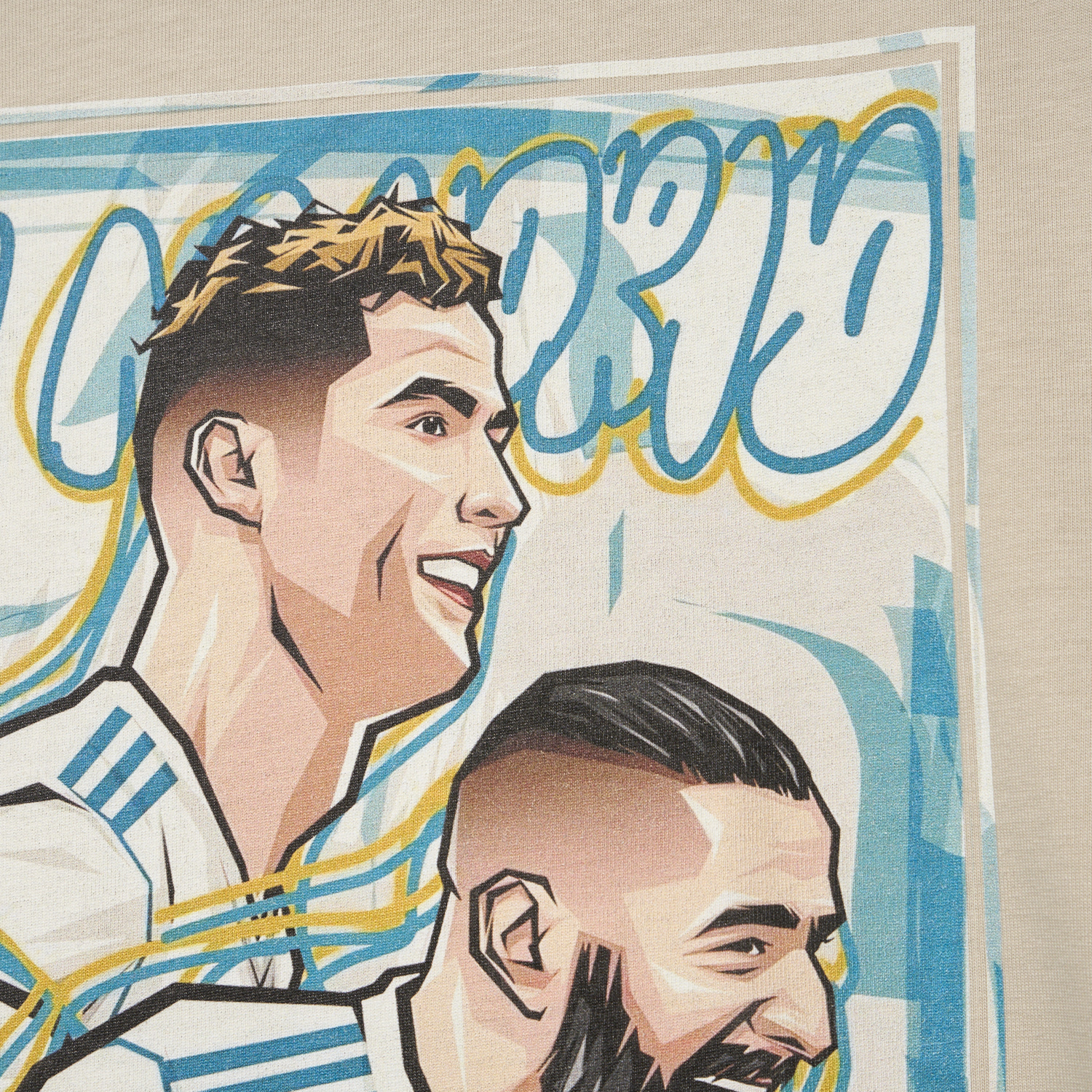 foot-Real Madrid BBC Benzema Bale Cristiano Ronaldo Unisex Pure Cotton T-shirt