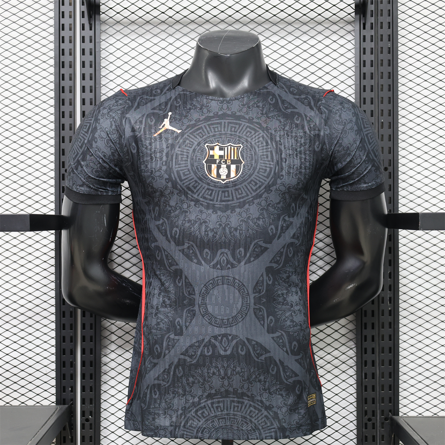 Unitedfootballkit.com | Barcelona 25-26 Jordan Black Special Jersey - Player Version -Customize Name, Number and Patch | Worldwide Shipping