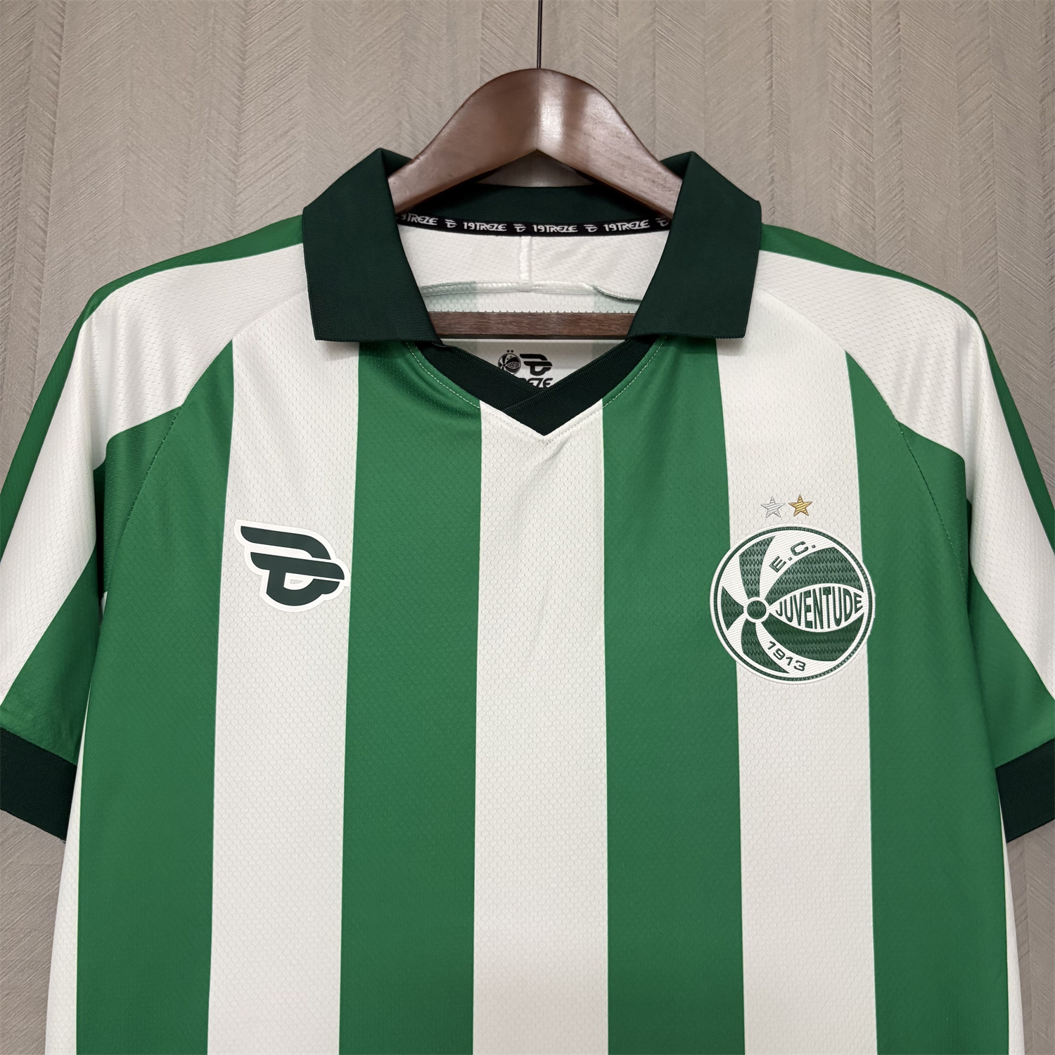 foot-EC Juventude 25-26 Home Unsponsored Green And White Jersey - Fans Version