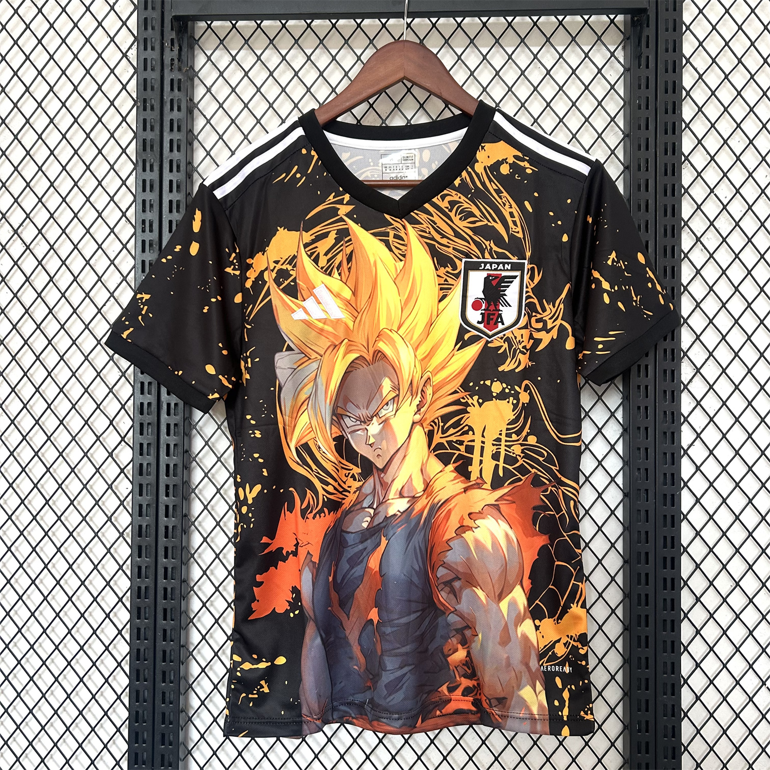 foot-Japan 25-26 Half-length Of Blond Son Goku Special Edition Jersey - Fans Version