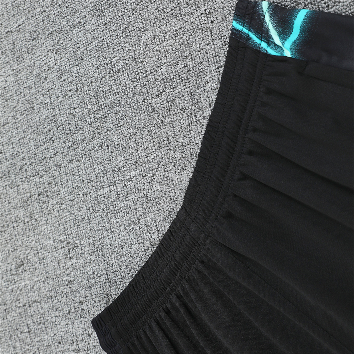 foot-Inter Milan 25-26 Vest Training Set - Blue Fluorescent Rays Black Vest & Black Shorts