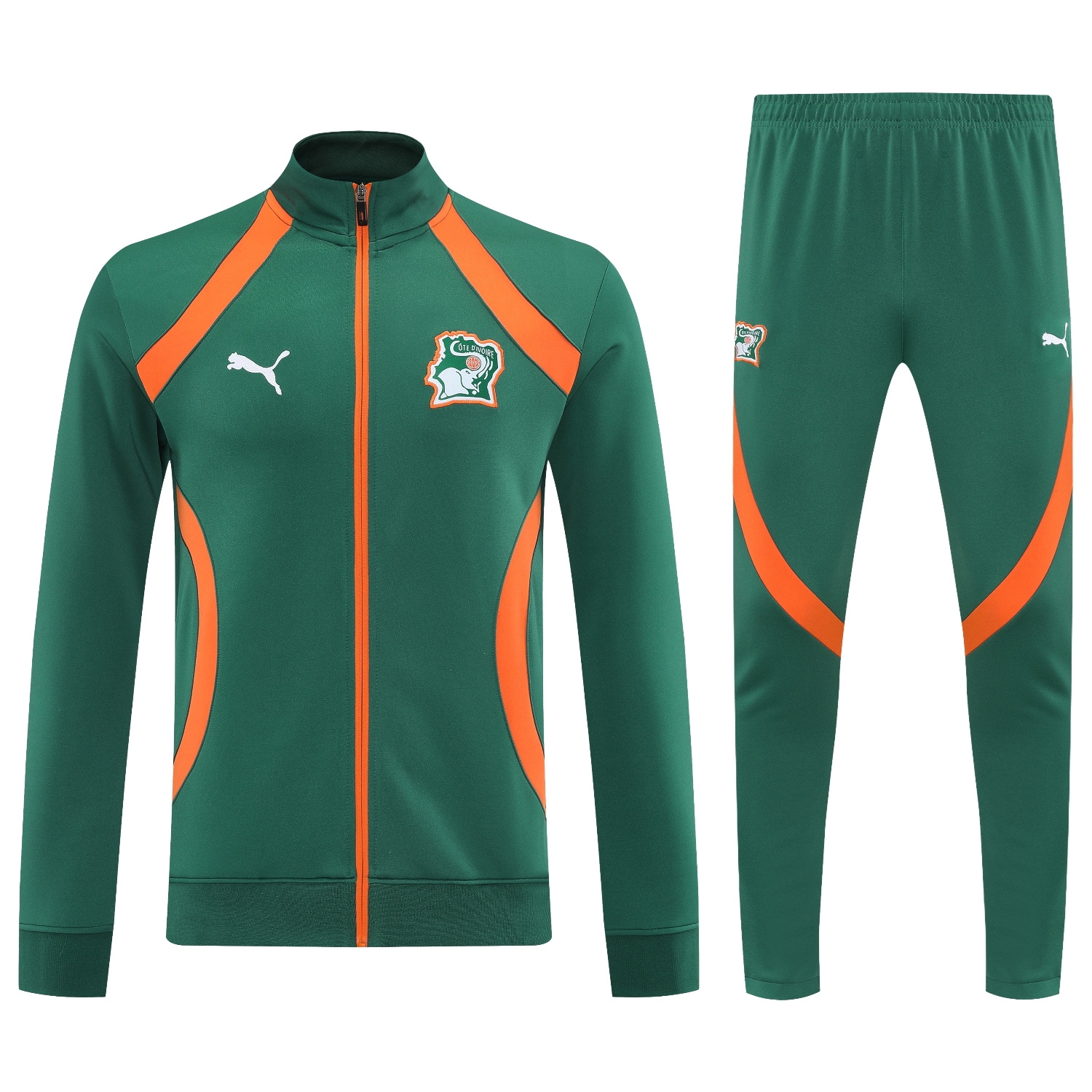 foot-Côte d'Ivoire 25-26 Jacket Training Tracksuit - Green Jackets & Pants