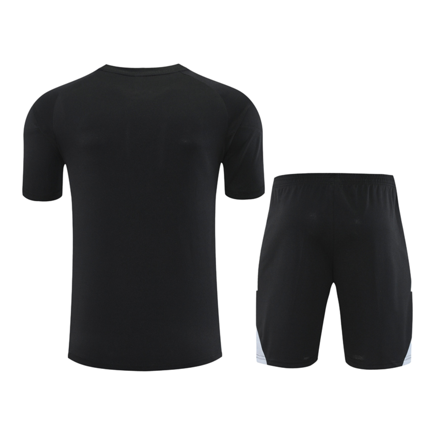foot-Germany 25-26 Short-Sleeve Training Set - Black Short Sleeve & Black Shorts
