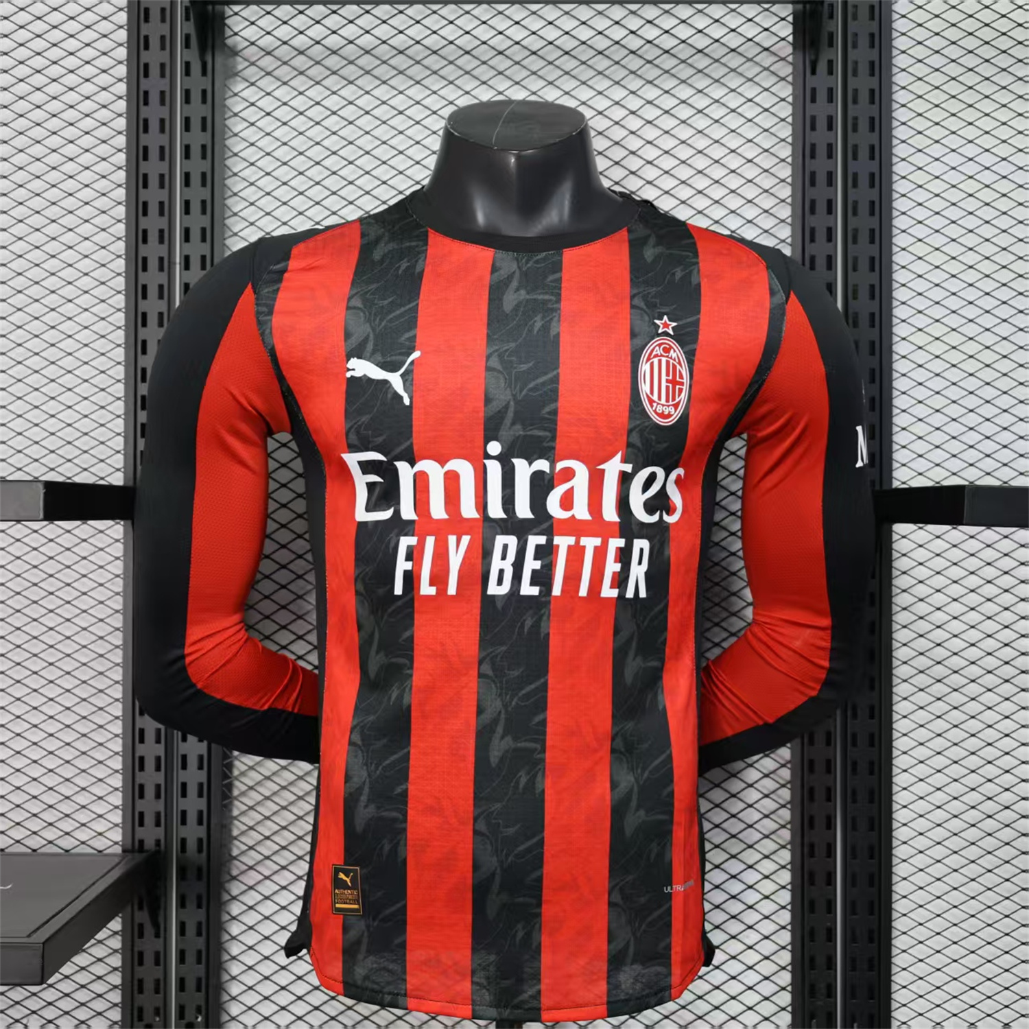 foot-AC Milan 25-26 Home Long Sleeves Jersey - Player Version