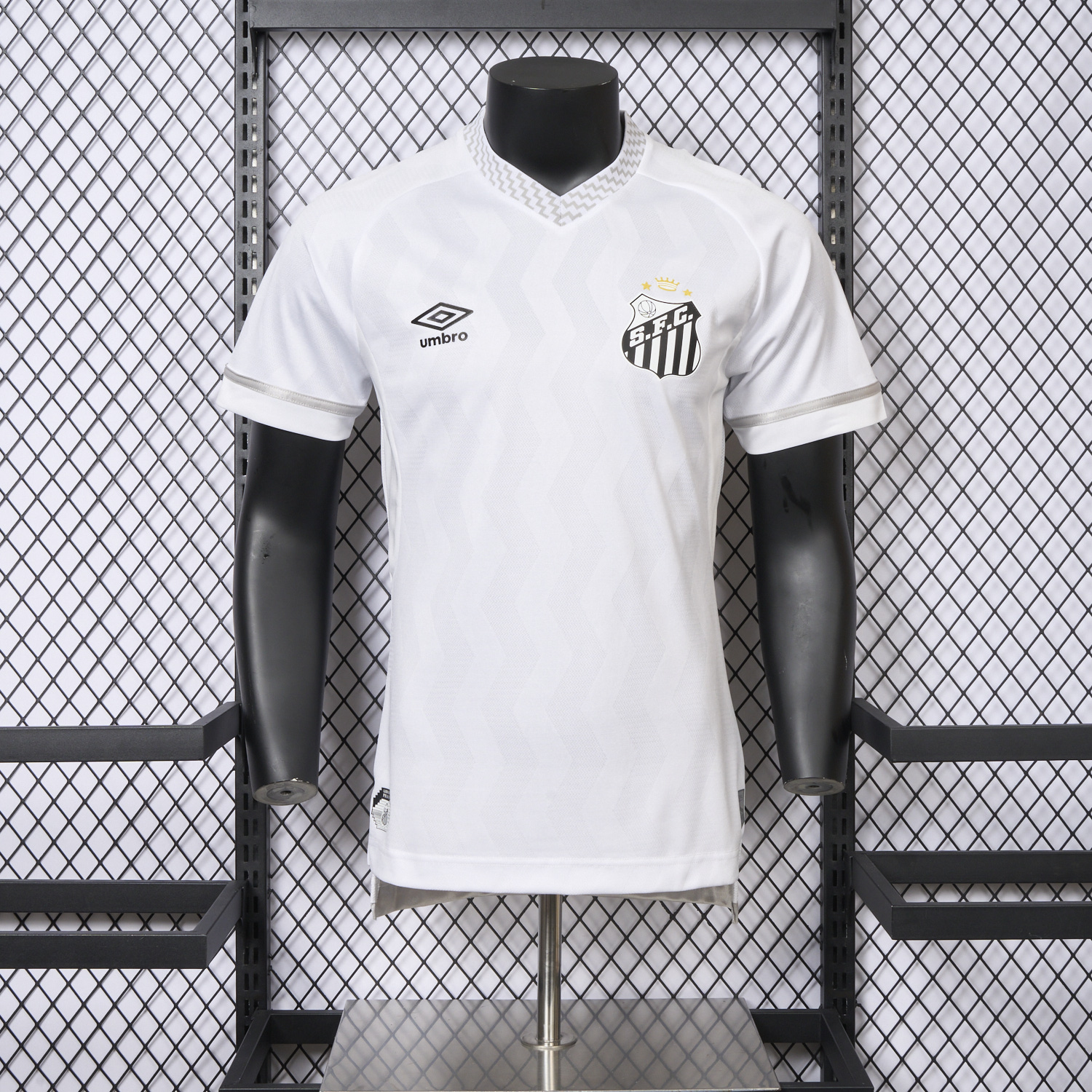 foot-Santos 2025-26 Home Unsponsored Jersey - Player Version