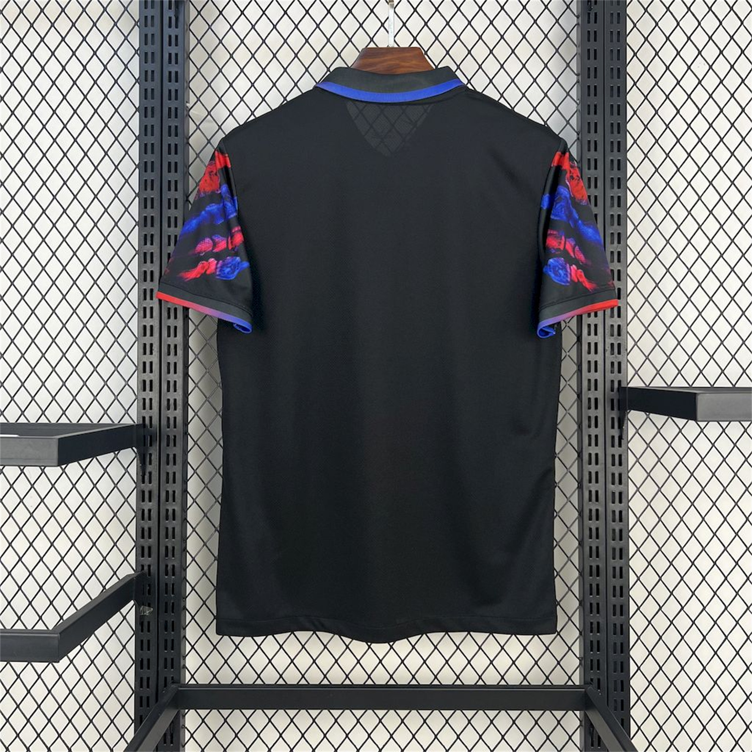 foot-Barcelona 25-26 Red & Blue Palm Black Jersey - Fans Version