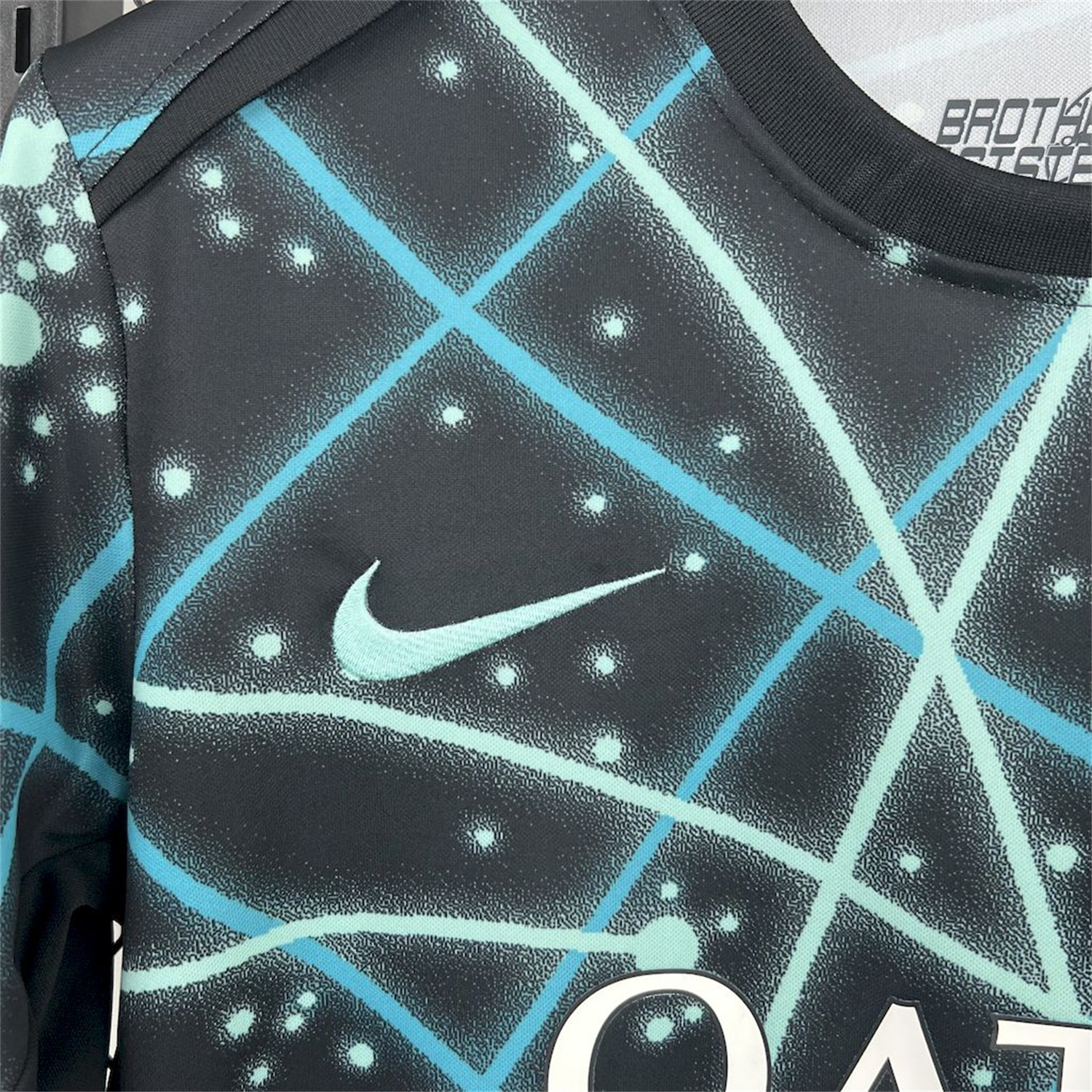 foot-Inter Milan 25-26 Blue Lines Black Pre-Match Training Jersey - Fans Version