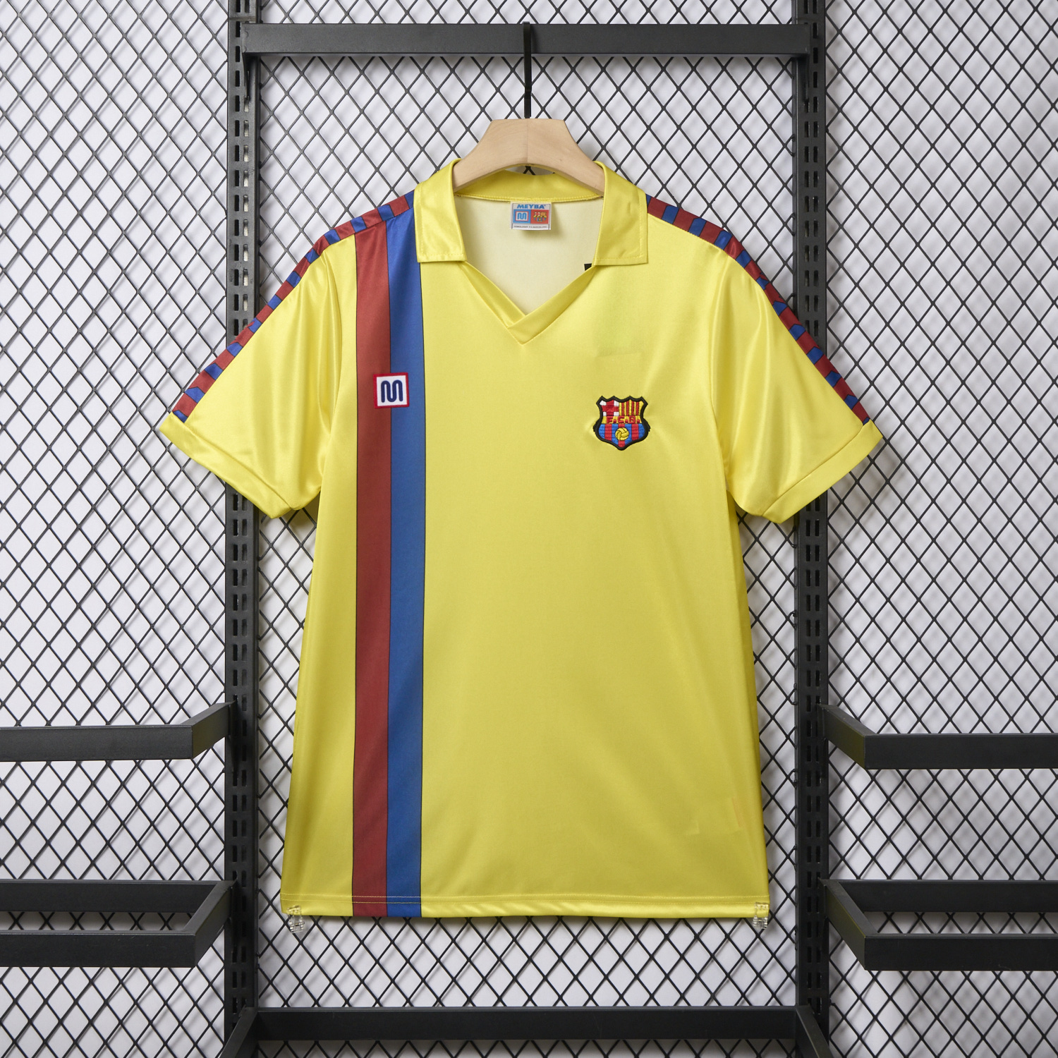 foot-Retro Barcelona 1982-84 Away Yellow Jersey