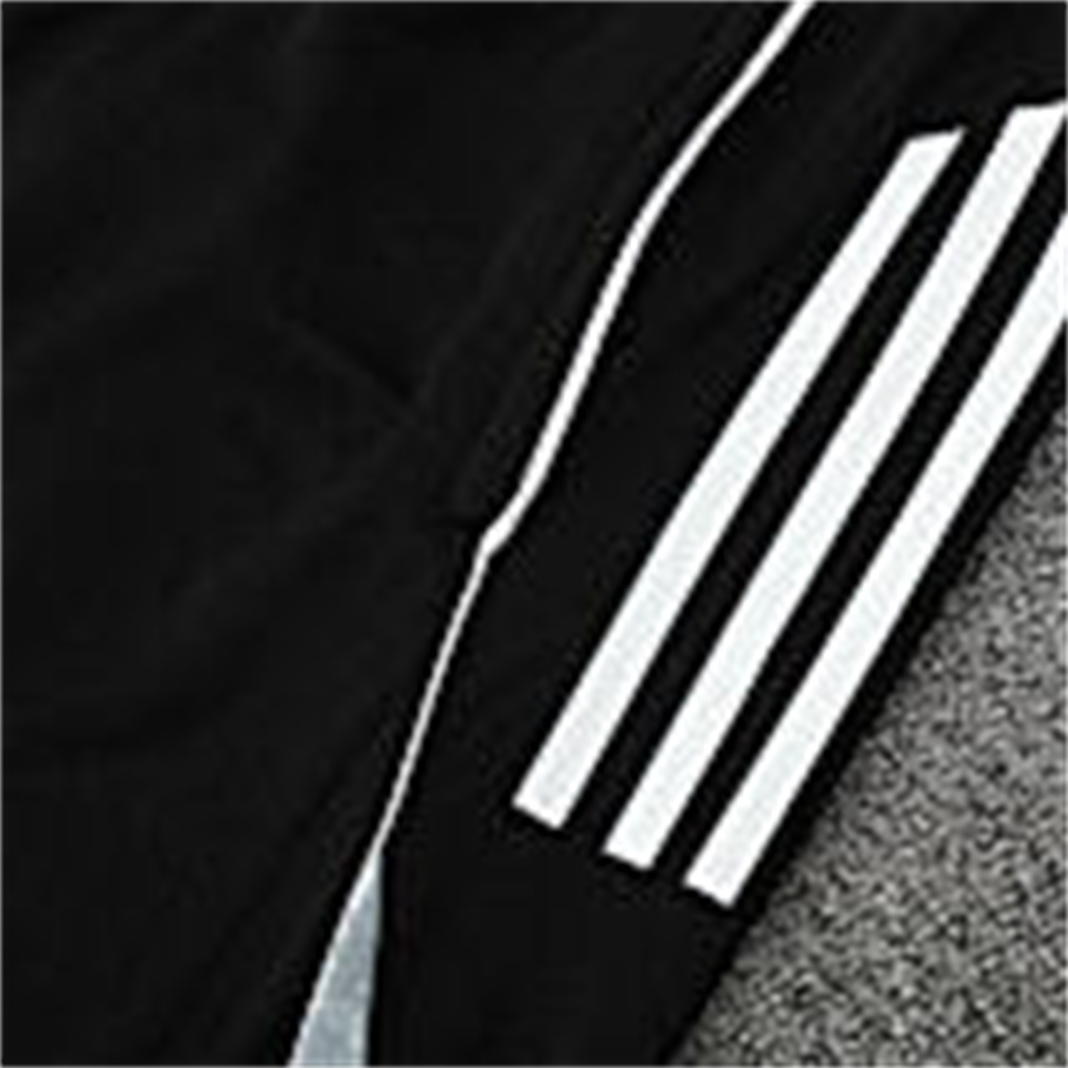 foot-INT M.A.M 25-26 Short-Sleeve Training Set - Light Grey Stripes Black Top & Black Shorts