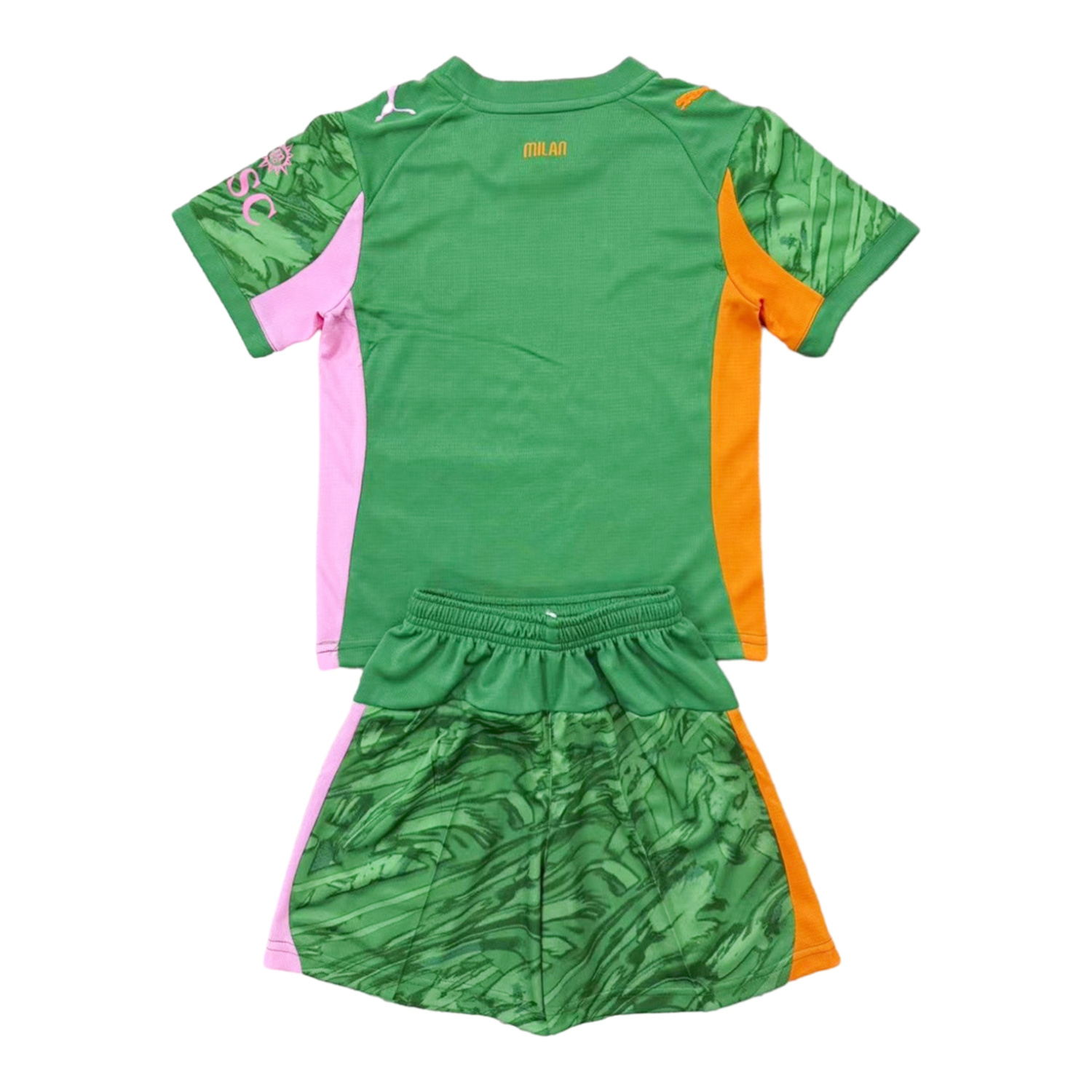 foot-AC Milan 25-26 Green Goalkeeper Kids Kit